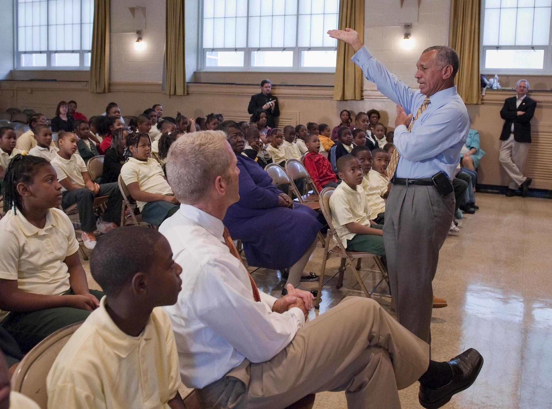 Bolden Visit Davis Elementary