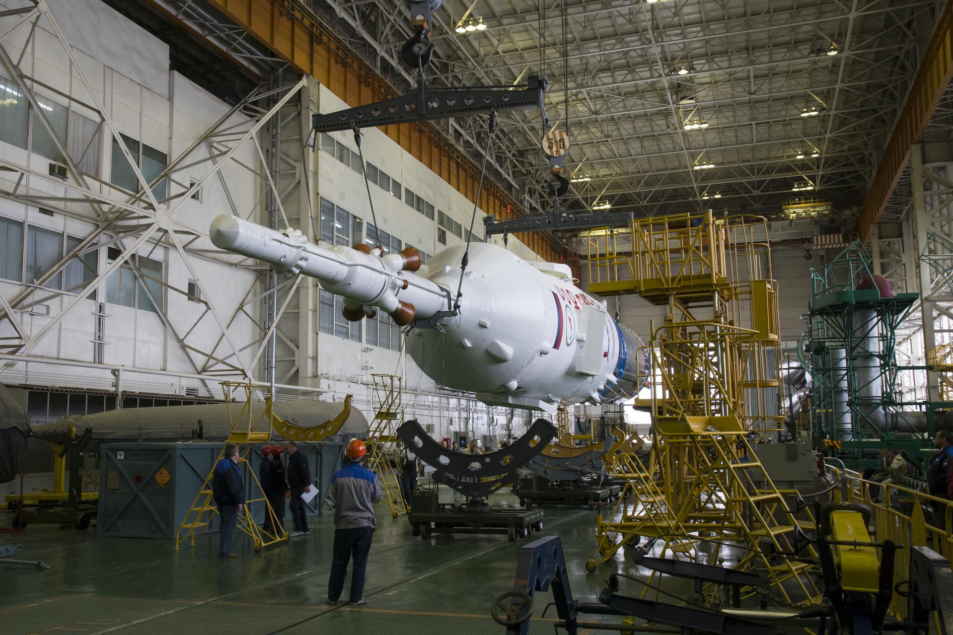 Expedition 41 Soyuz Rocket Assembly