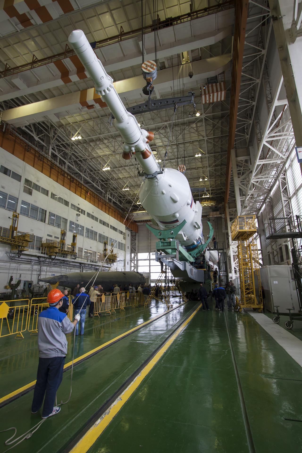 Expedition 41 Soyuz Rocket Assembly