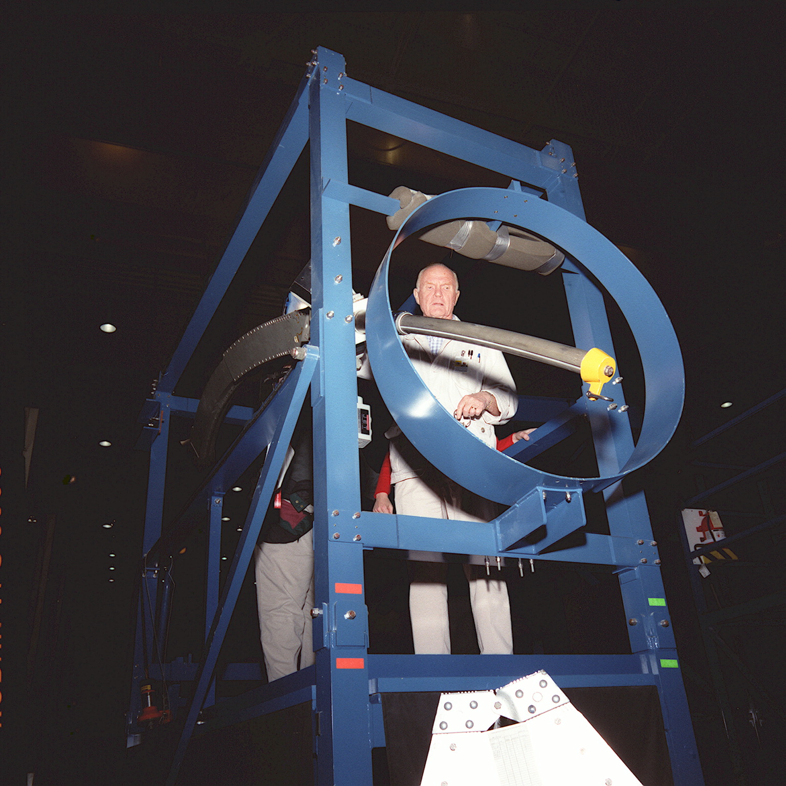 STS-95 crew activities with John Glenn