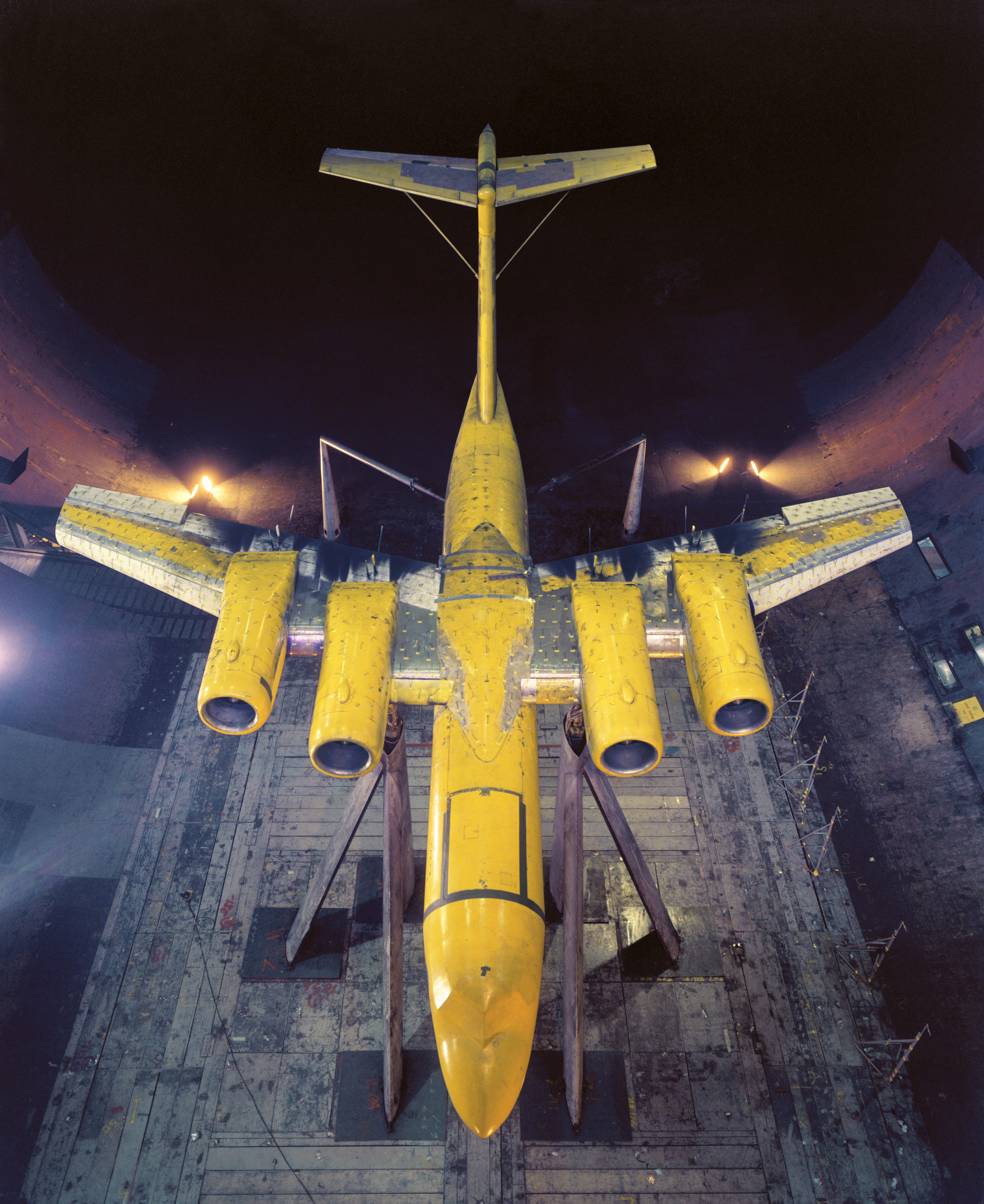 Four Engine USB Model in the 40x80 foot Wind Tunnel.