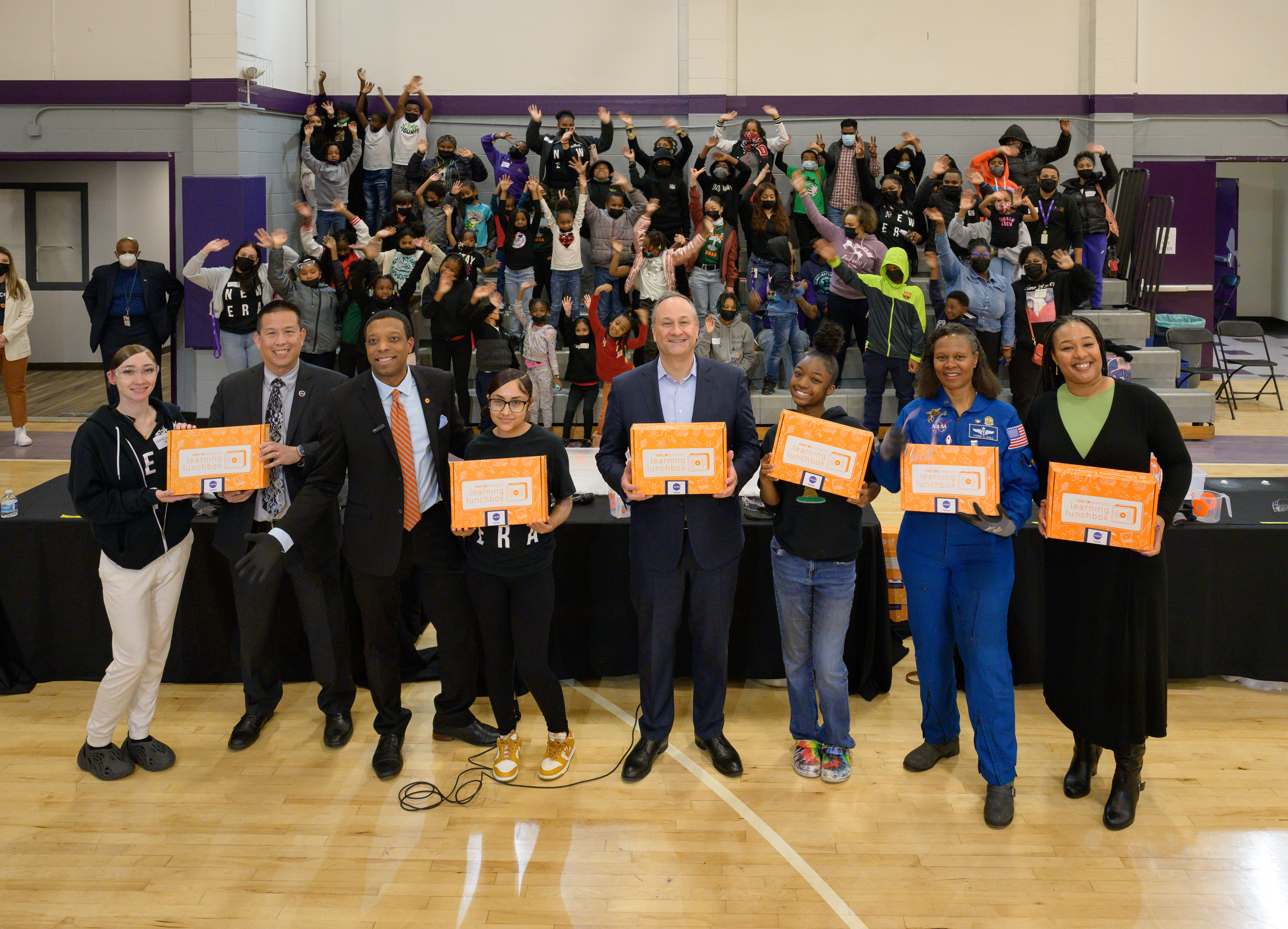 Second Gentleman Douglas Emhoff Joins NASA to Distribute STEM Ar