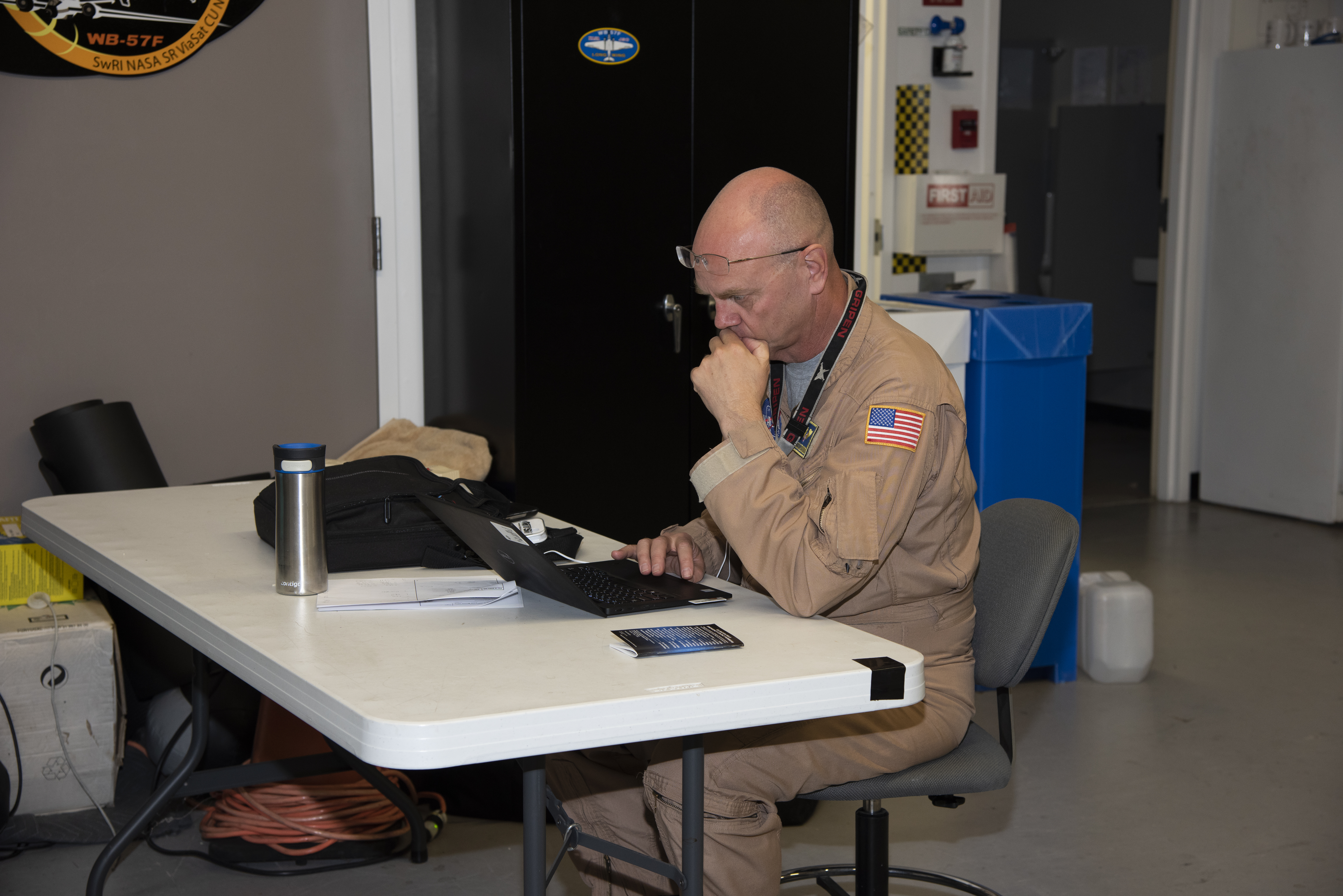 NASA Flight Operations Crew Monitors Supersonic Flight