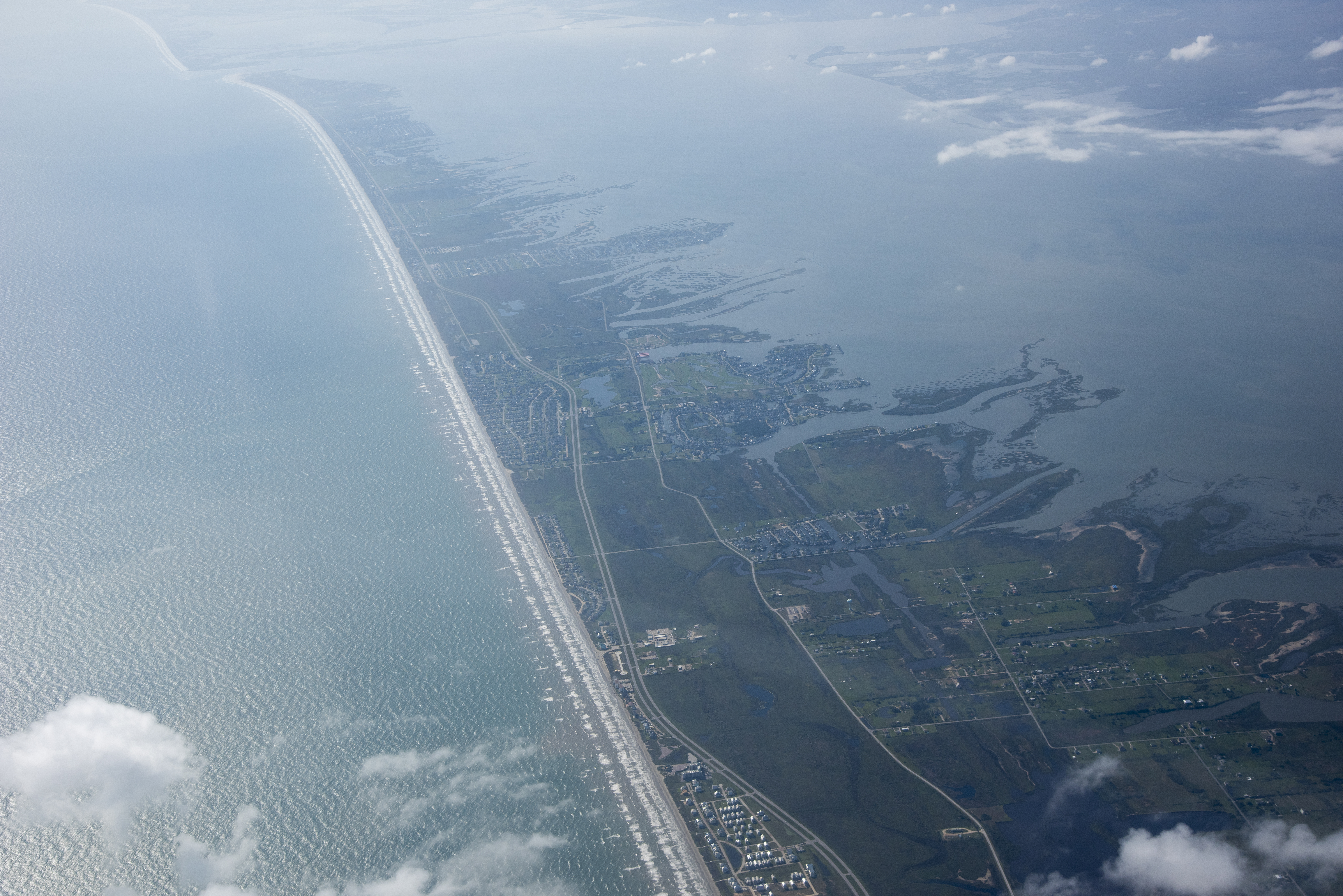 Galveston as Seen From NASA F/A-18 Following Research Flight