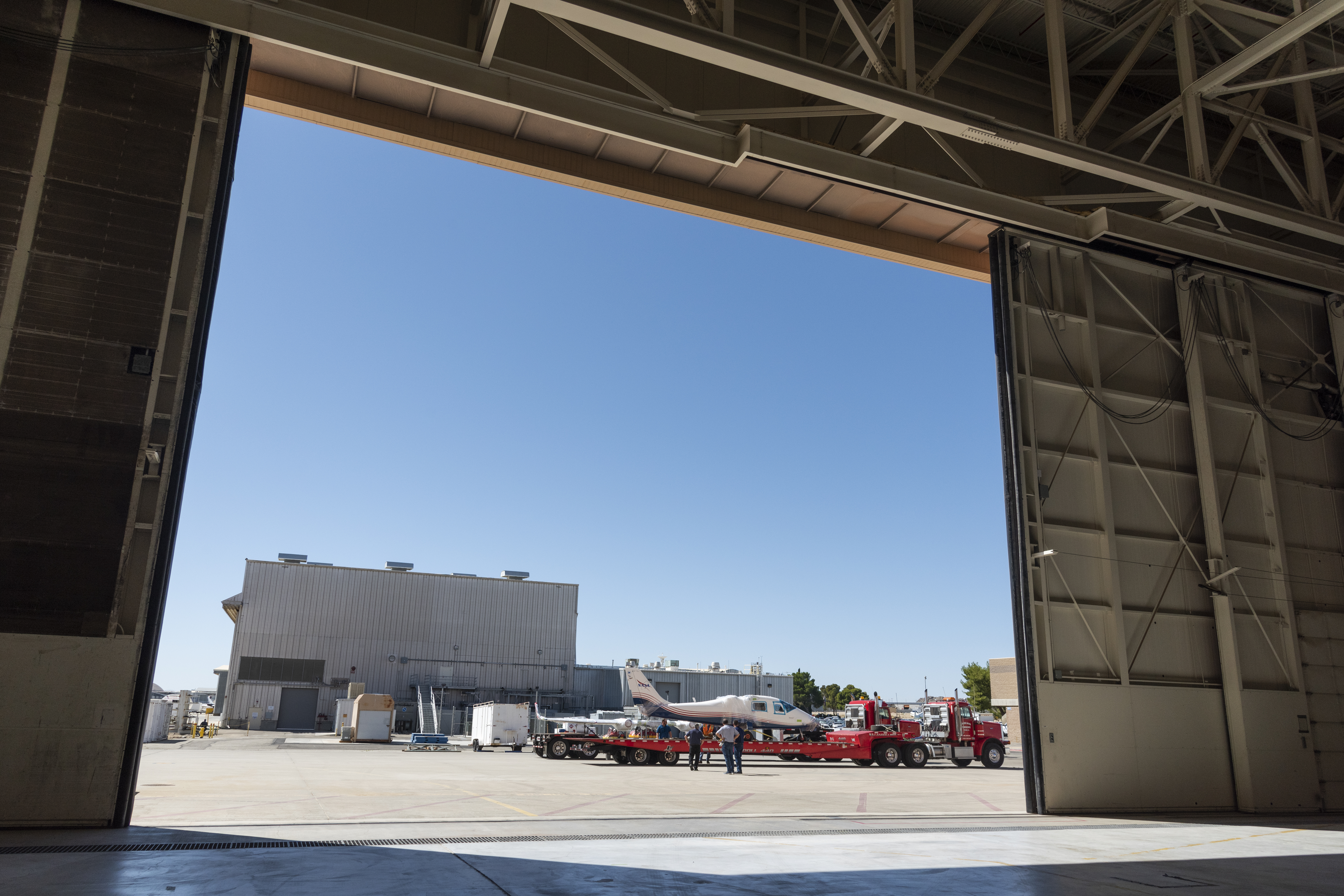 X-57 Mod II Vehicle Delivered to NASA Armstrong