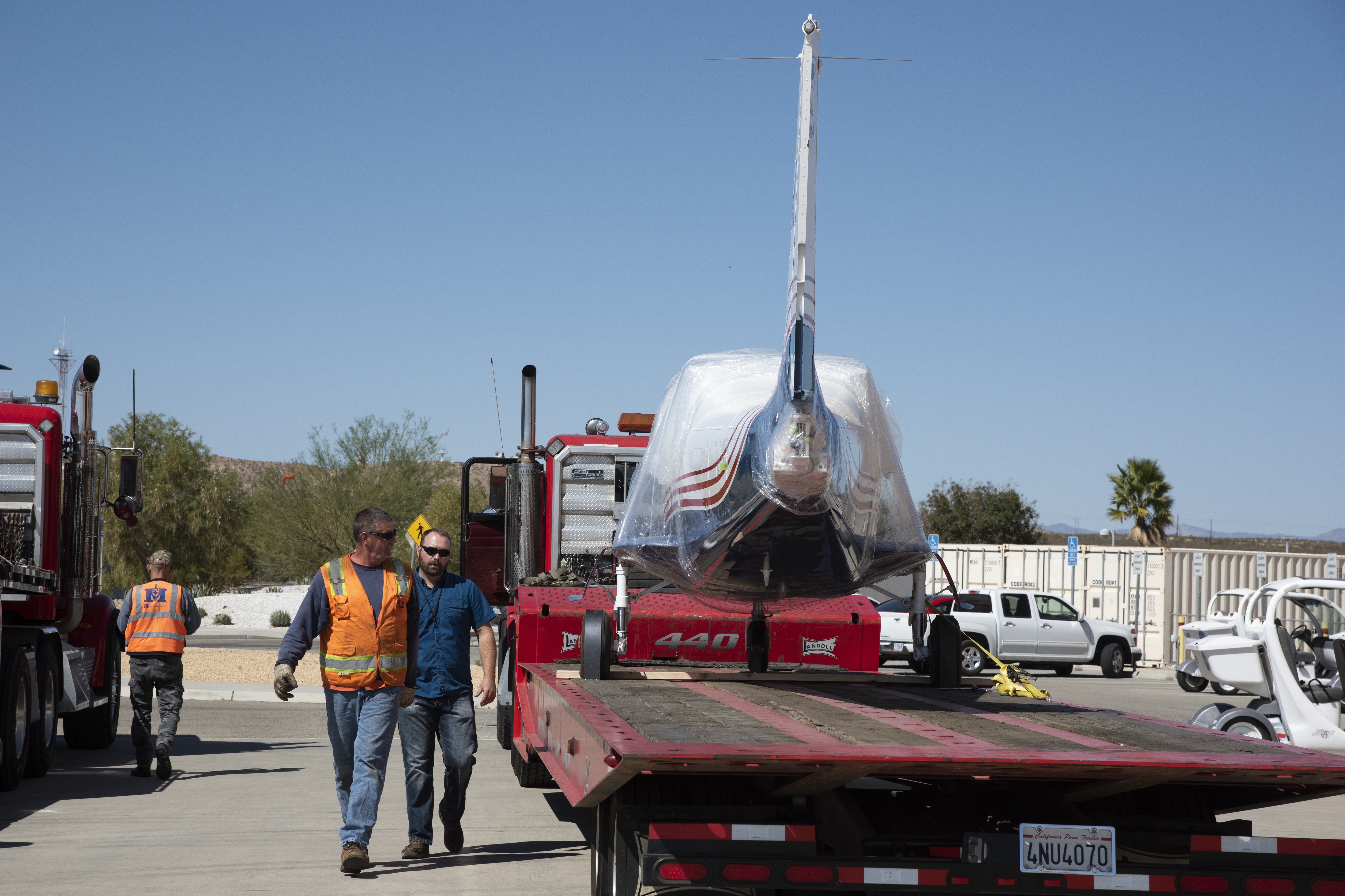 X-57 Mod II Vehicle Delivered to NASA Armstrong