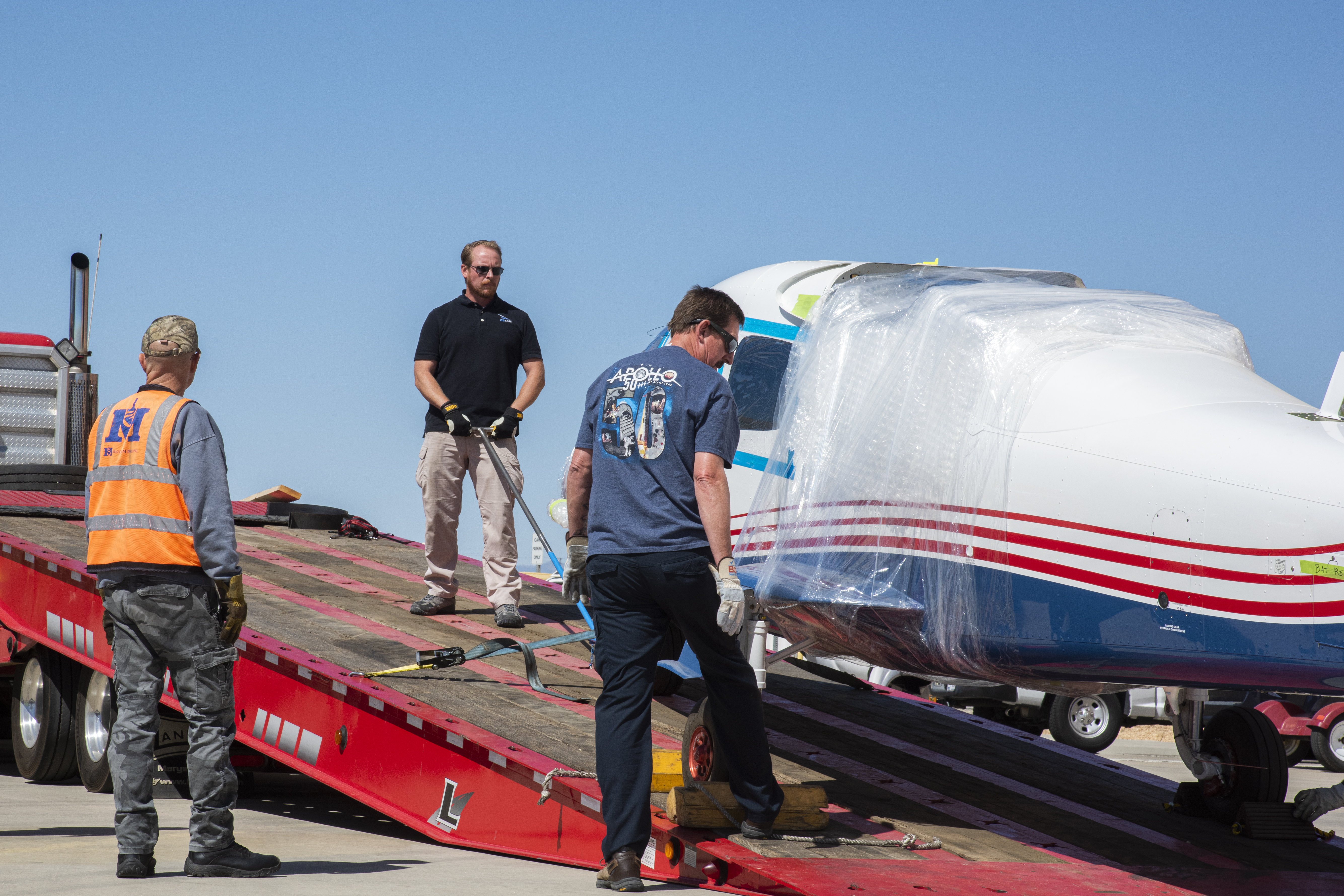 X-57 Mod II Vehicle Delivered to NASA Armstrong