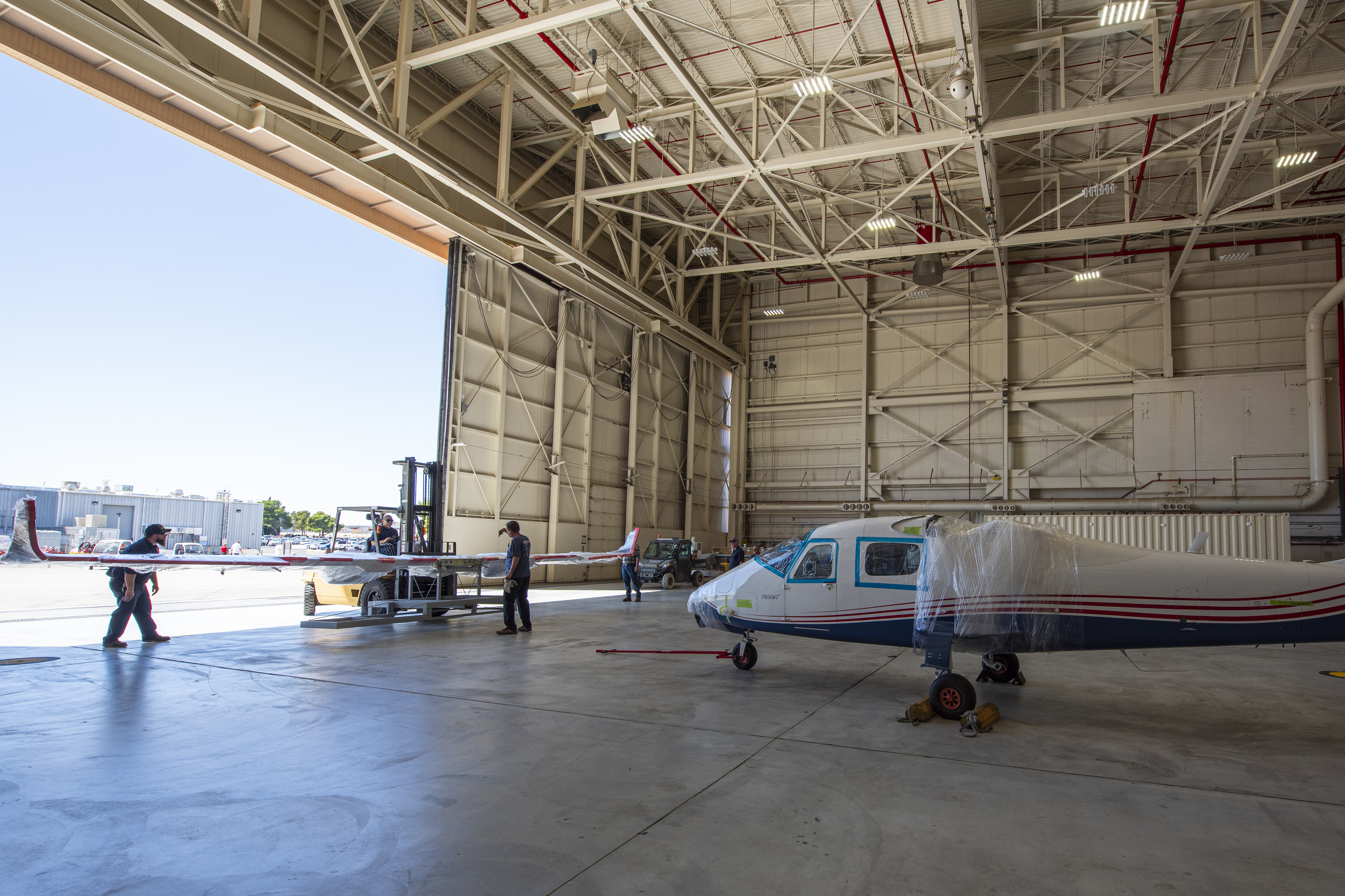 X-57 Mod II Vehicle Delivered to NASA Armstrong