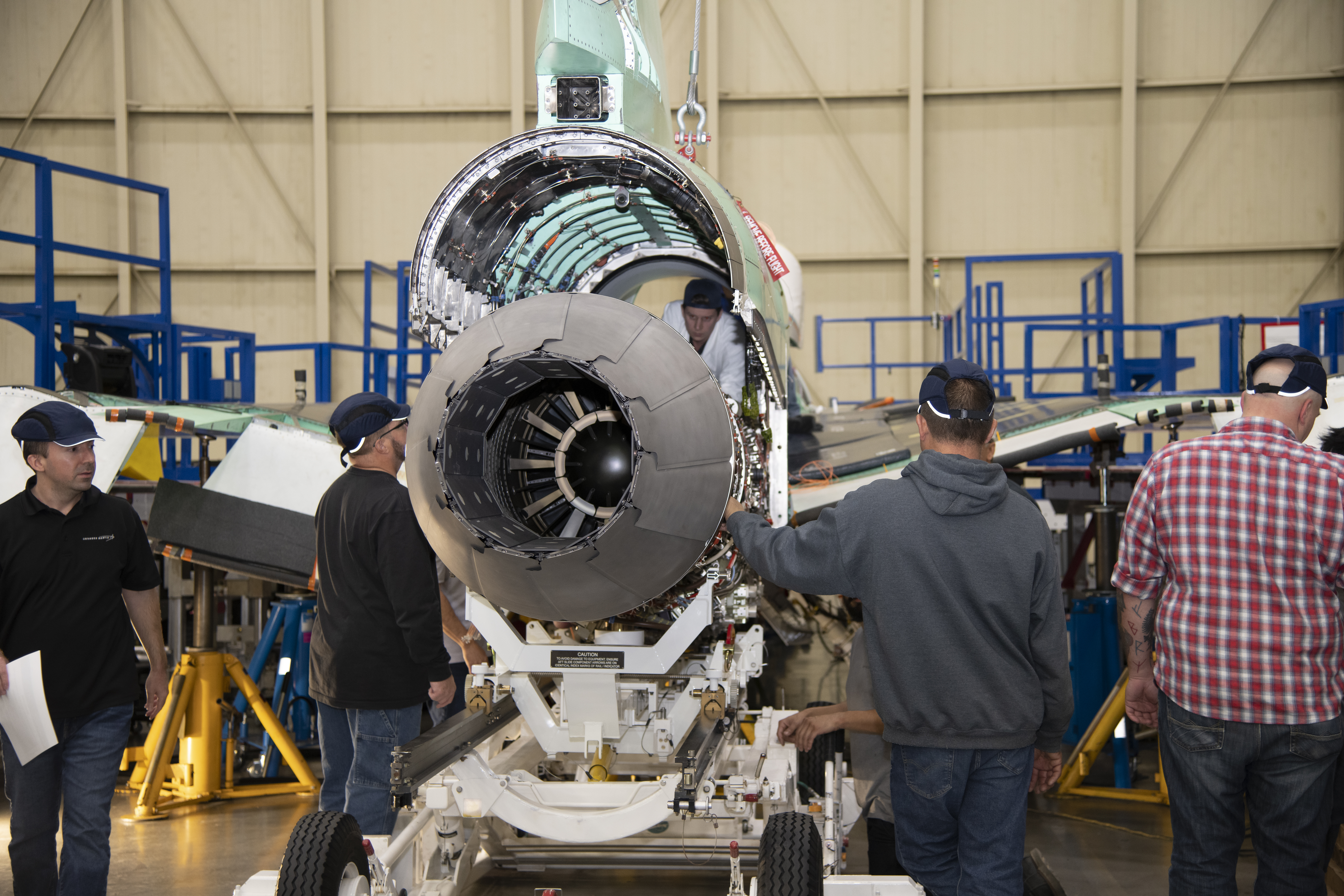 Engine Installed on NASA’s X-59 Experimental Aircraft