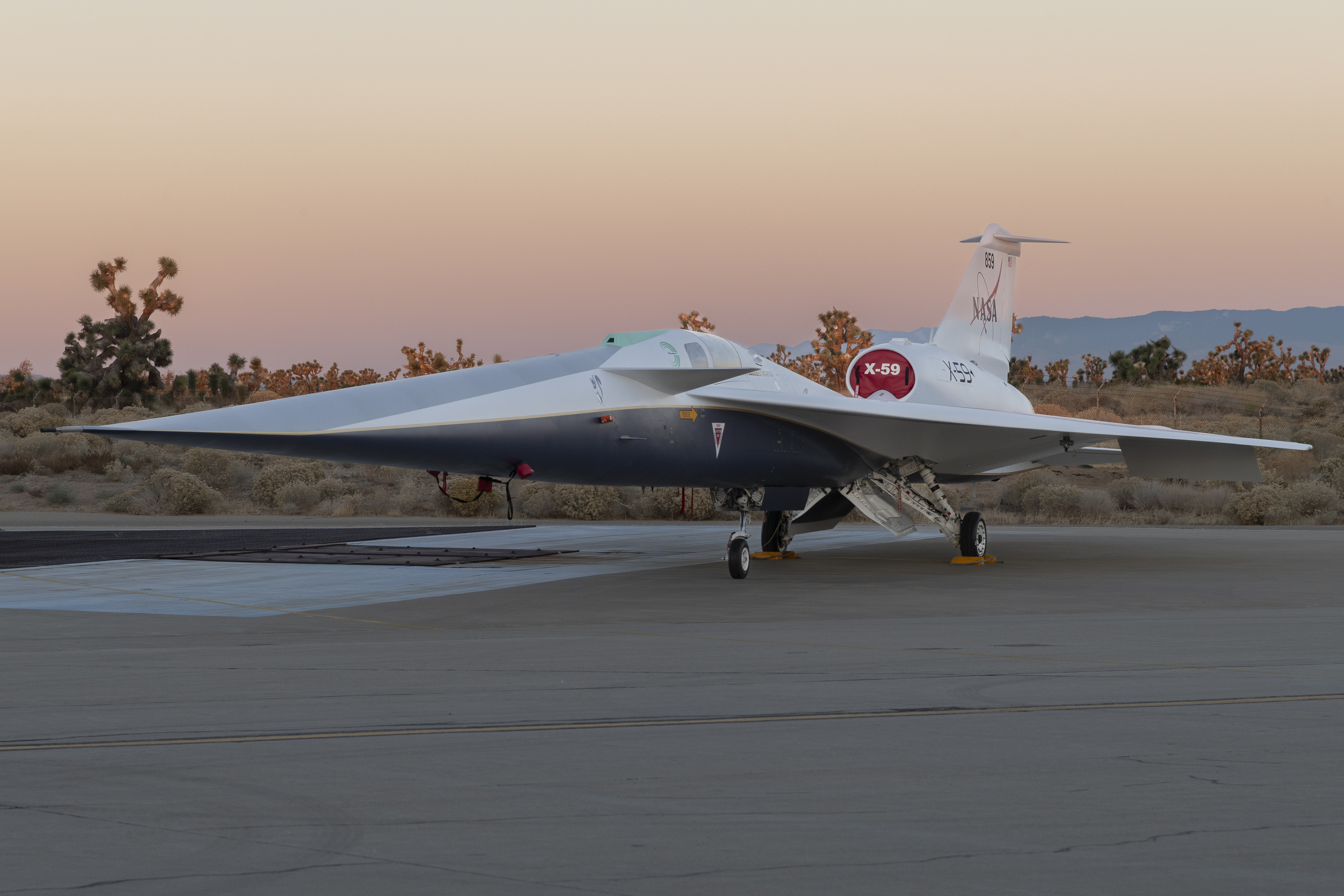 NASA’s X-59 Sits on Ramp