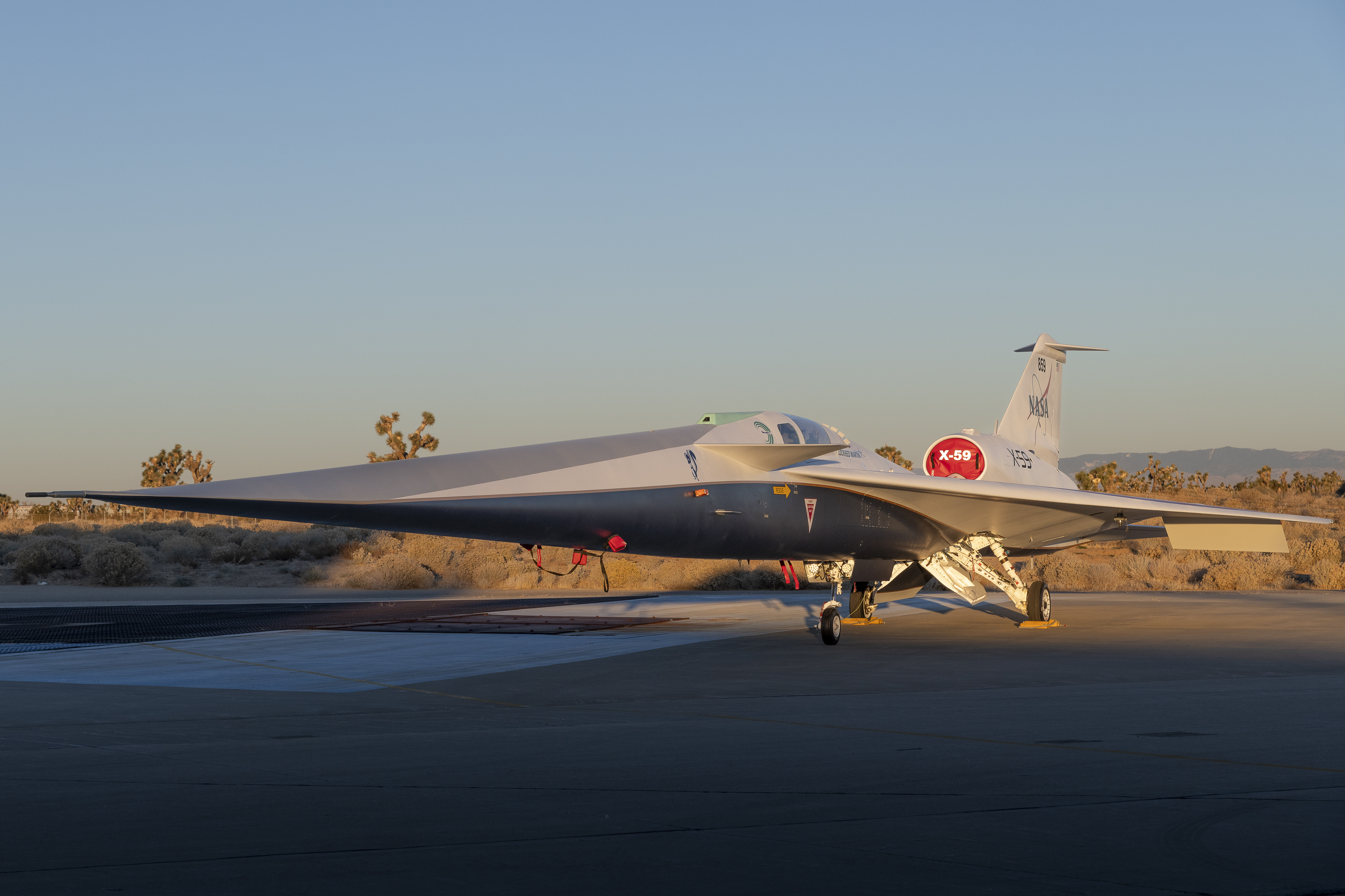 NASA’s X-59 Sits on Ramp