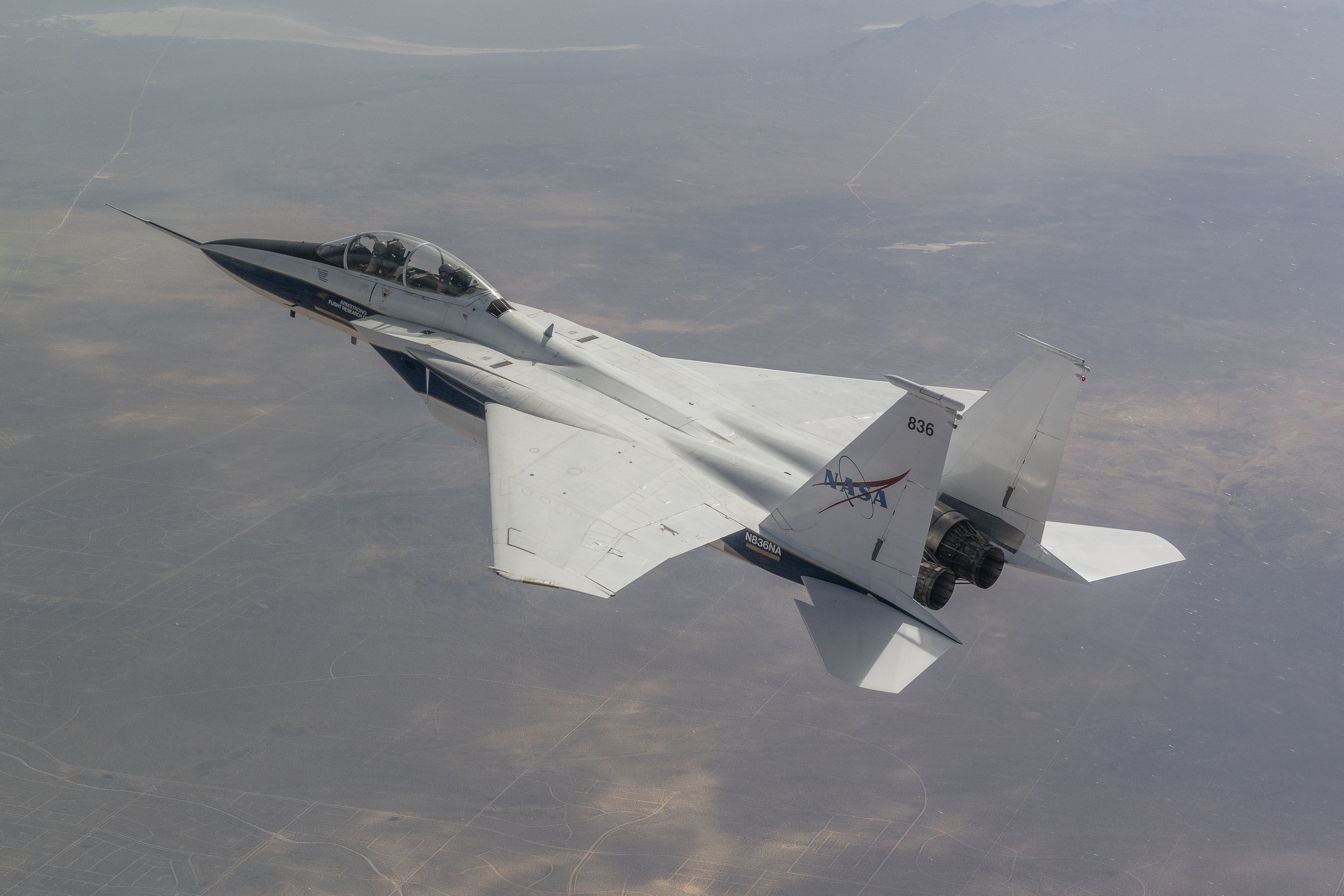 NASA’s F-15B Conducts Calibration Flight for Shock Sensing Probe