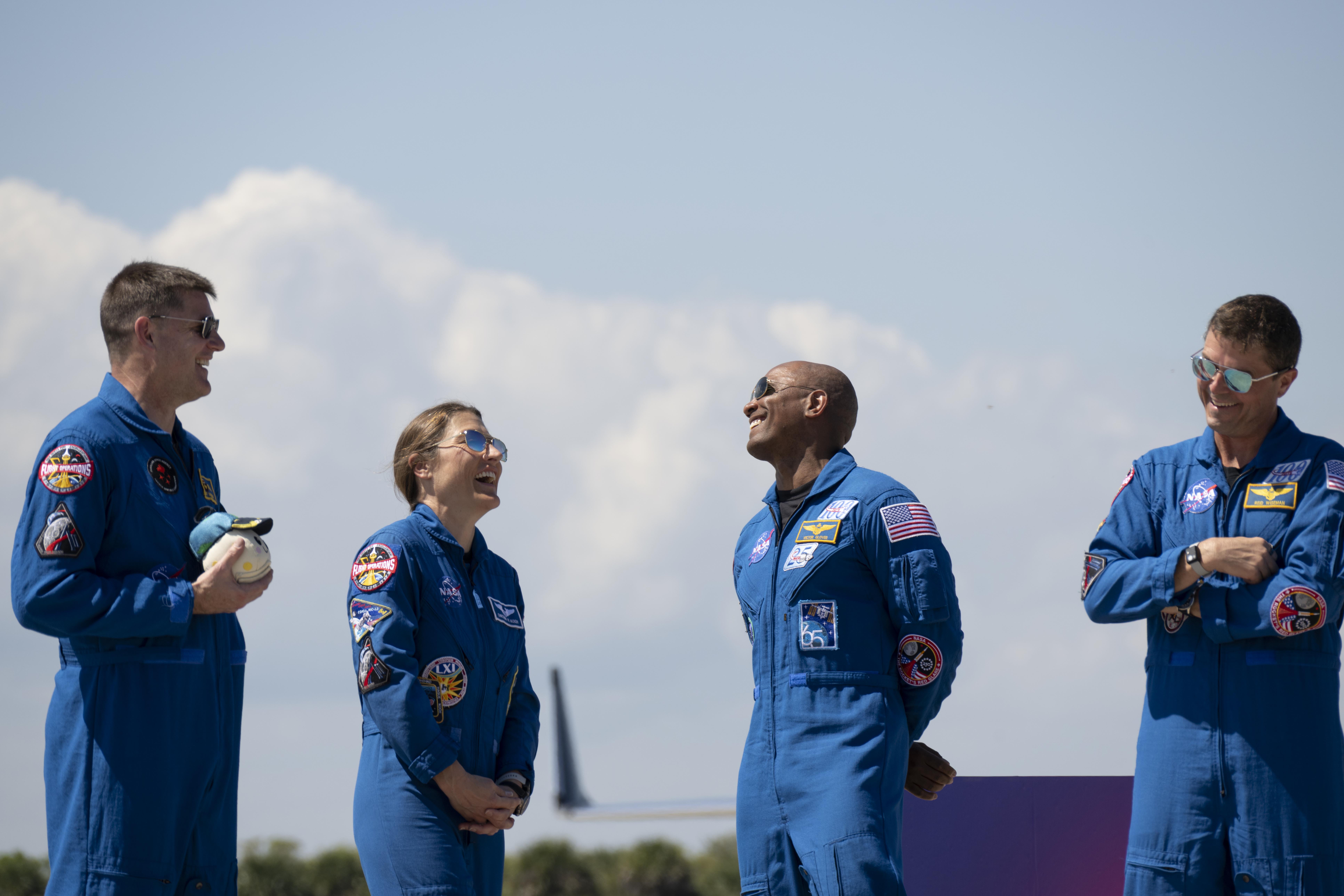 Artemis II Crew Arrive At Kennedy Space Center