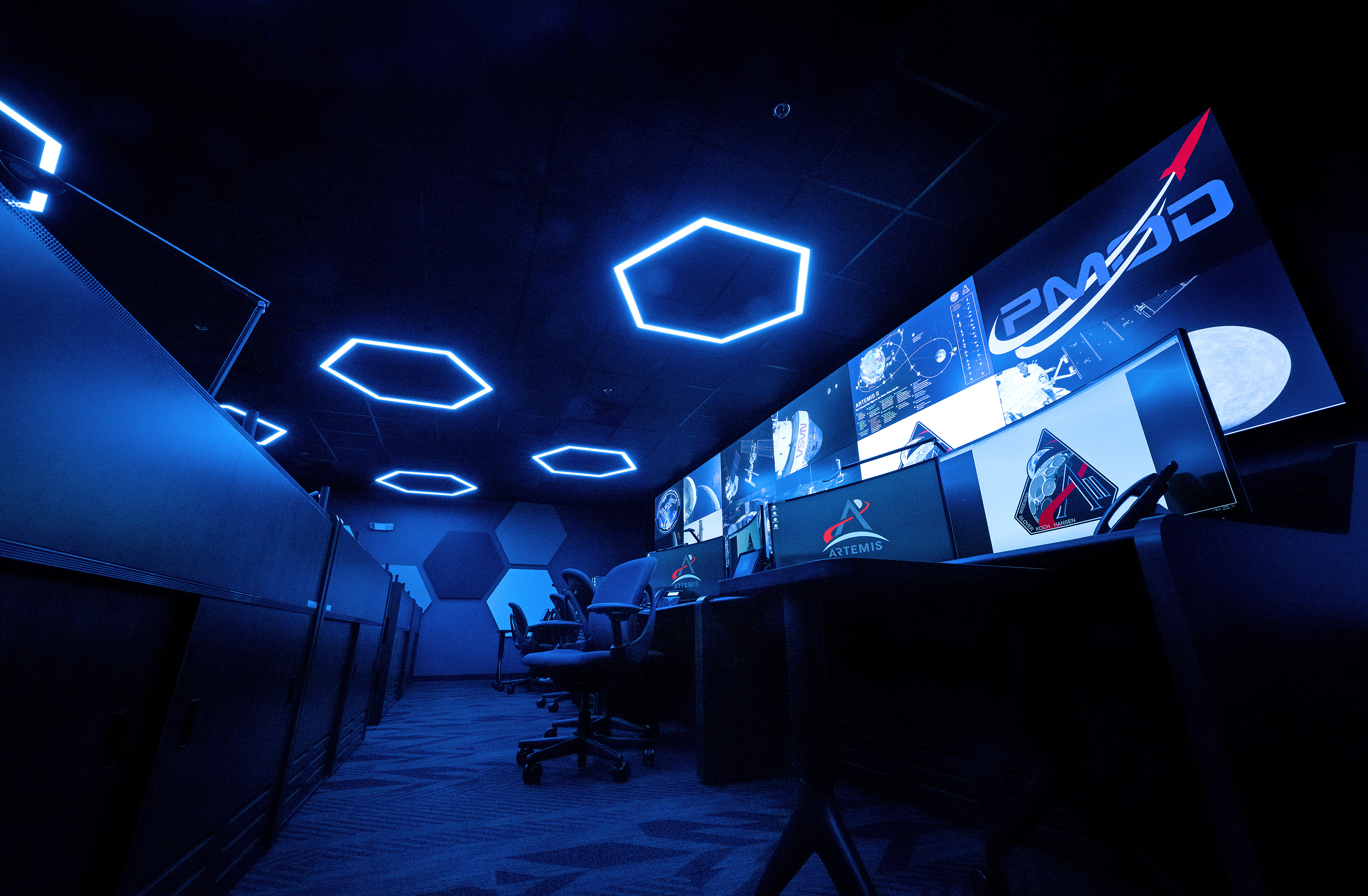 Twin Control Rooms at NASA Marshall Support Science, Mission Safety for Artemis