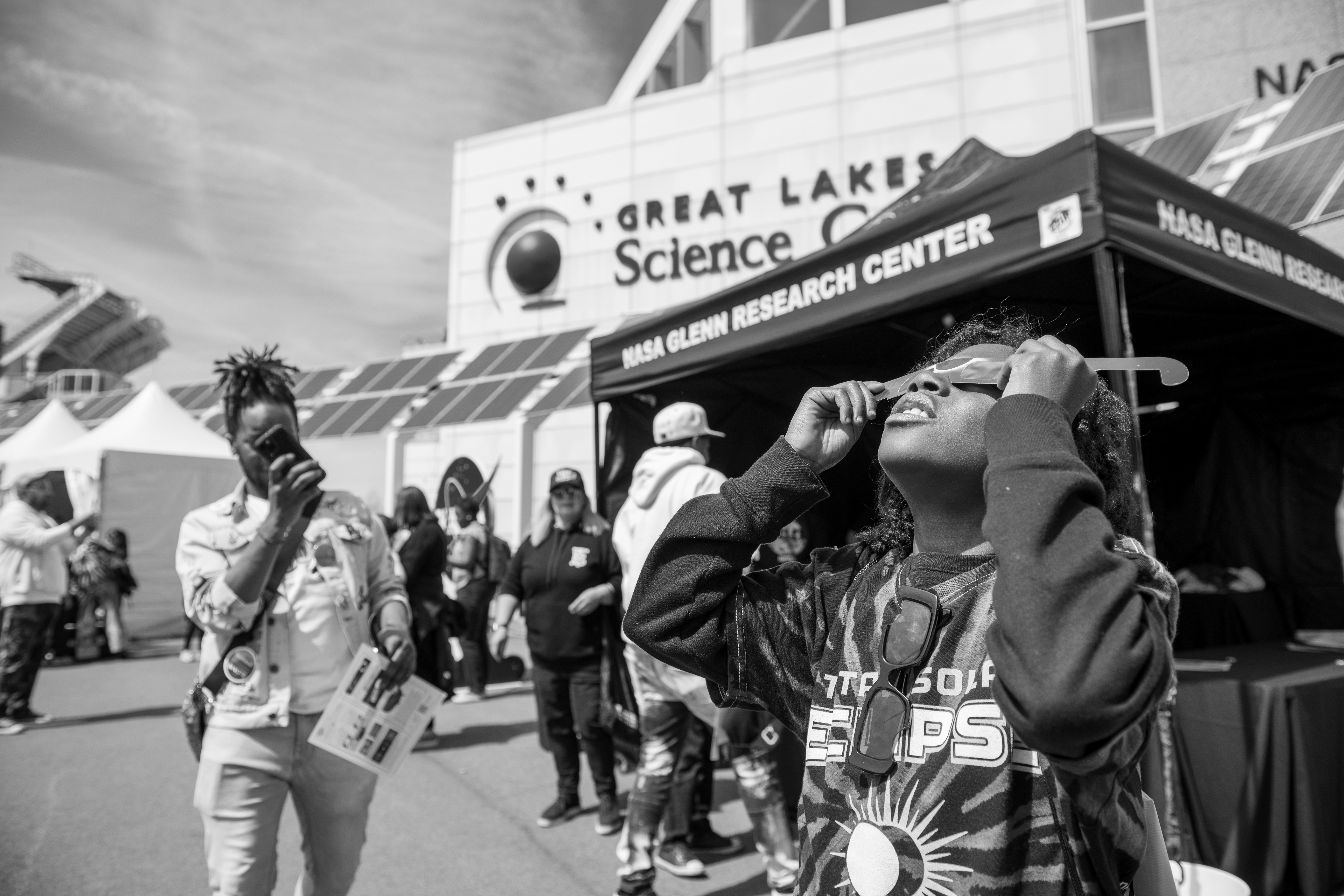 Child Viewing the Total Solar Eclipse
