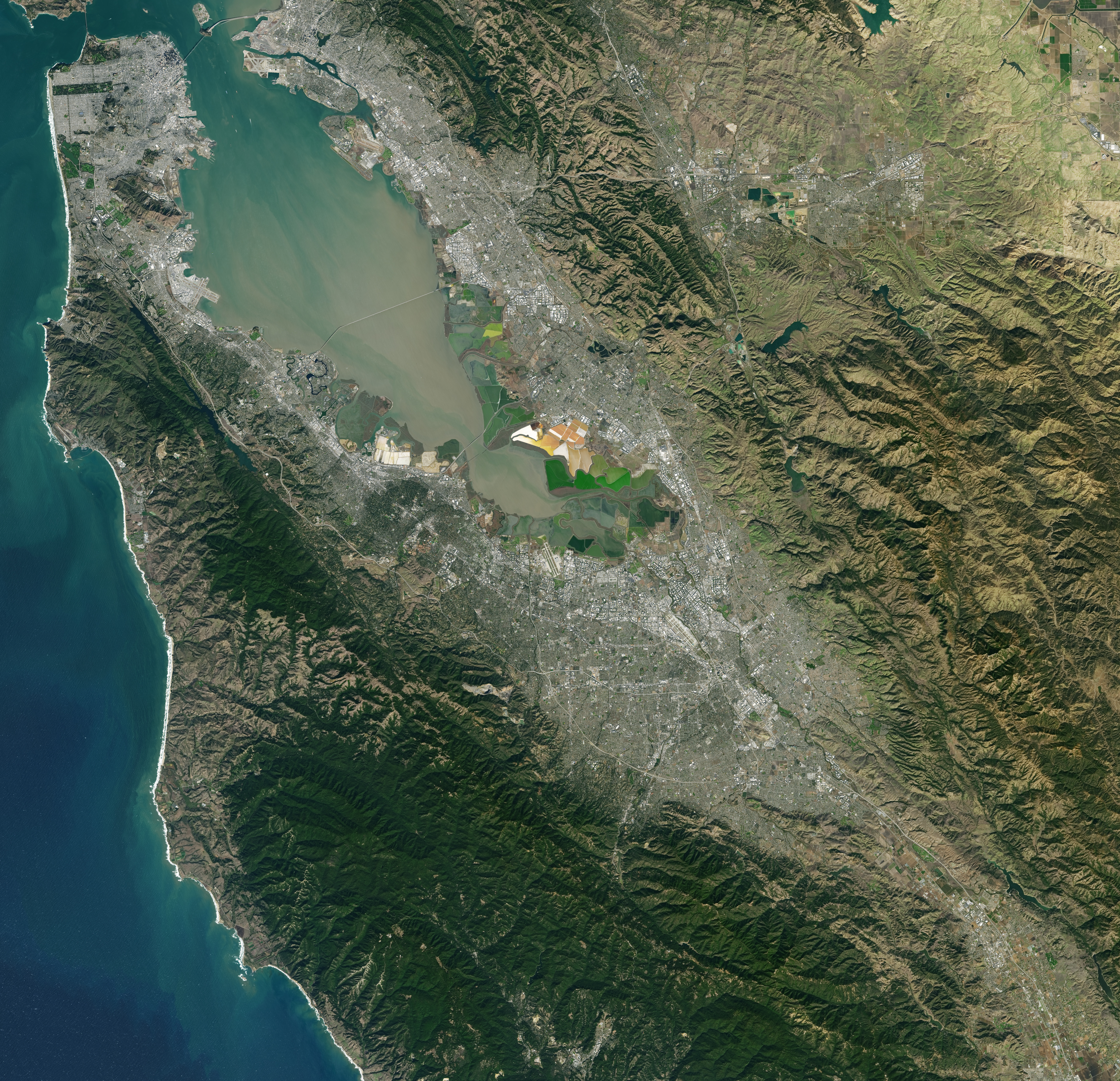 NASA Satellite Captures Super Bowl Cities - Santa Clara, CA