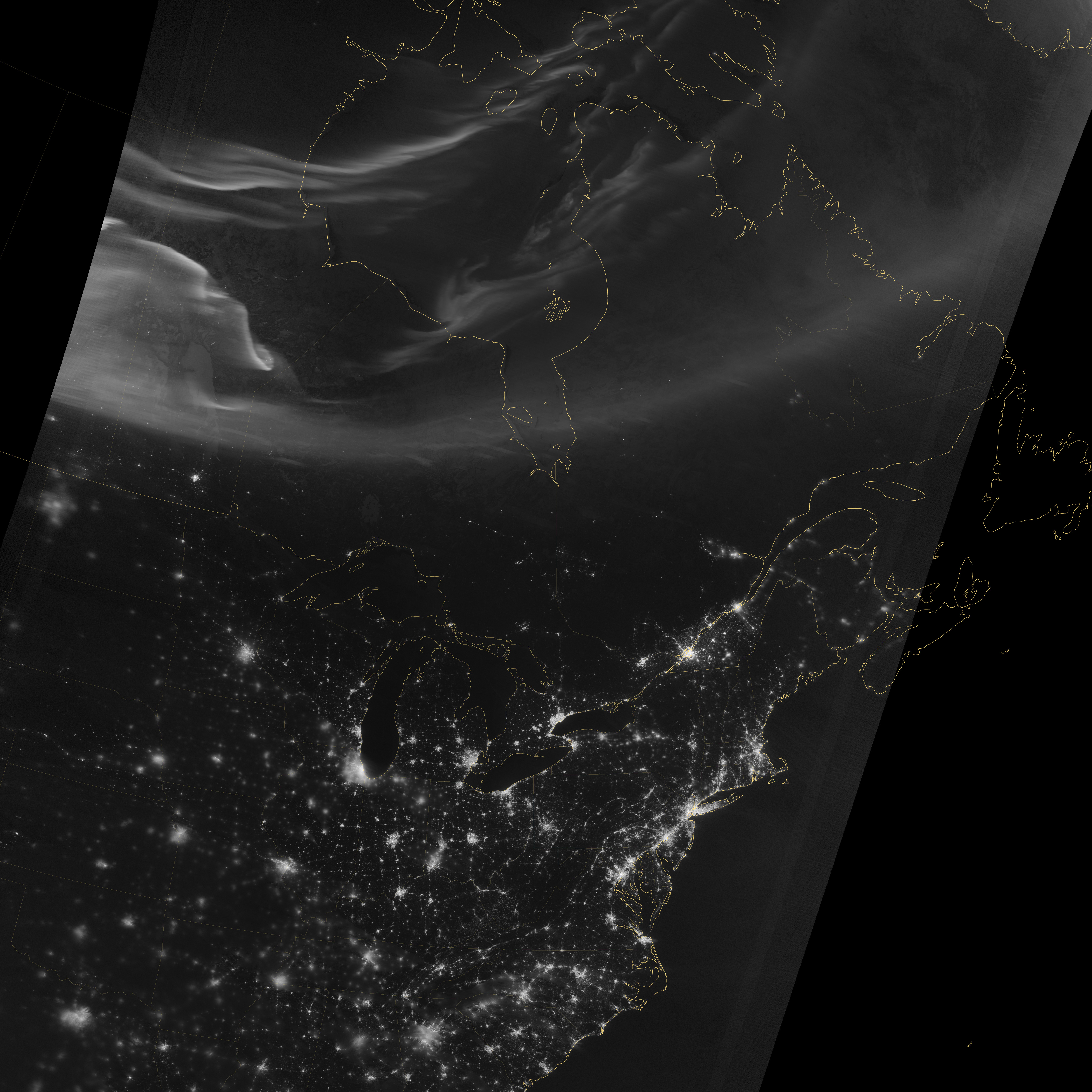 Aurora over North America