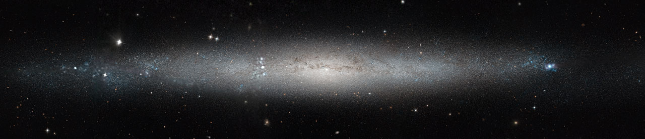Hubble Sees a Silver Needle in the Sky