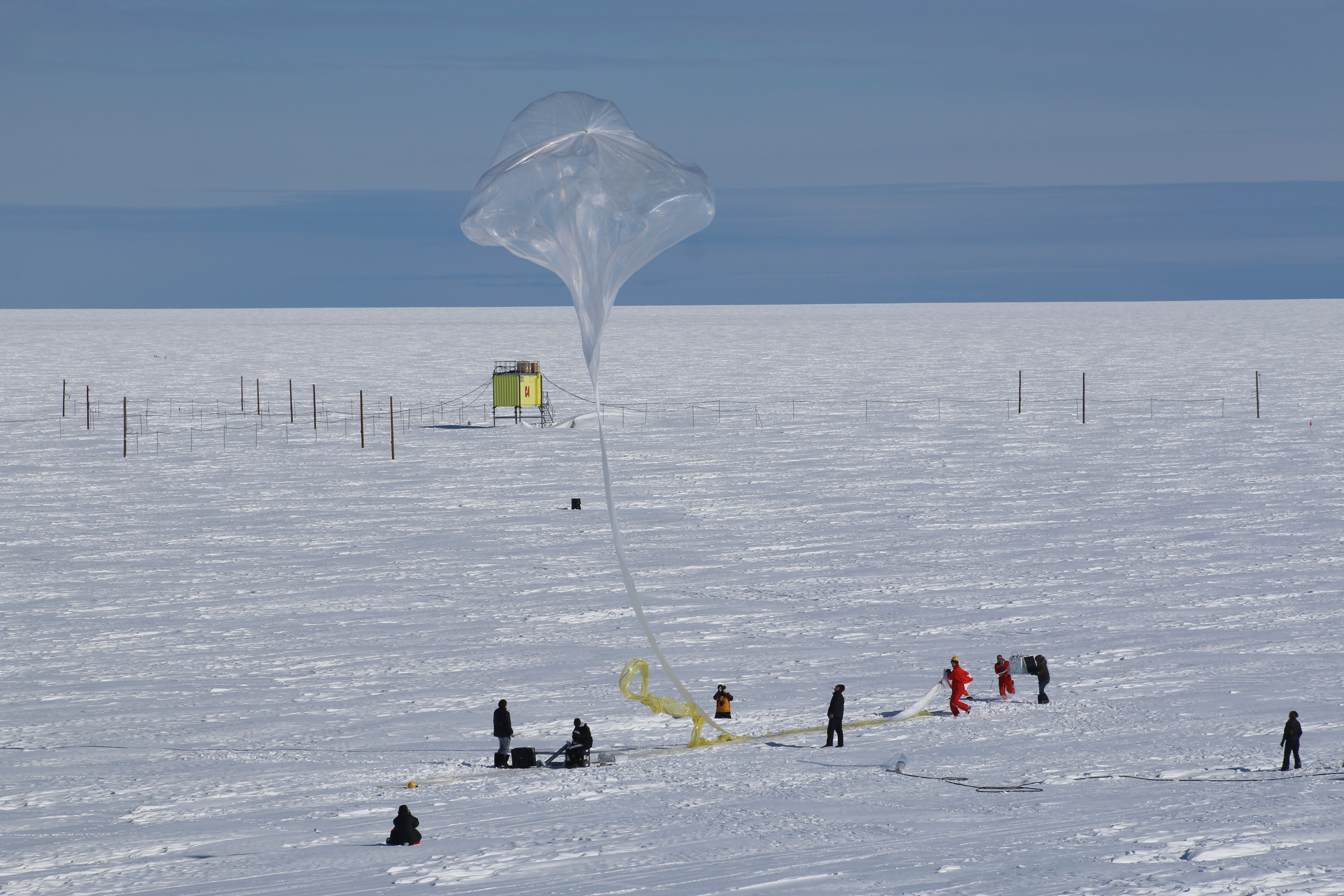 Ballooning in the constant sun of the South Pole summer