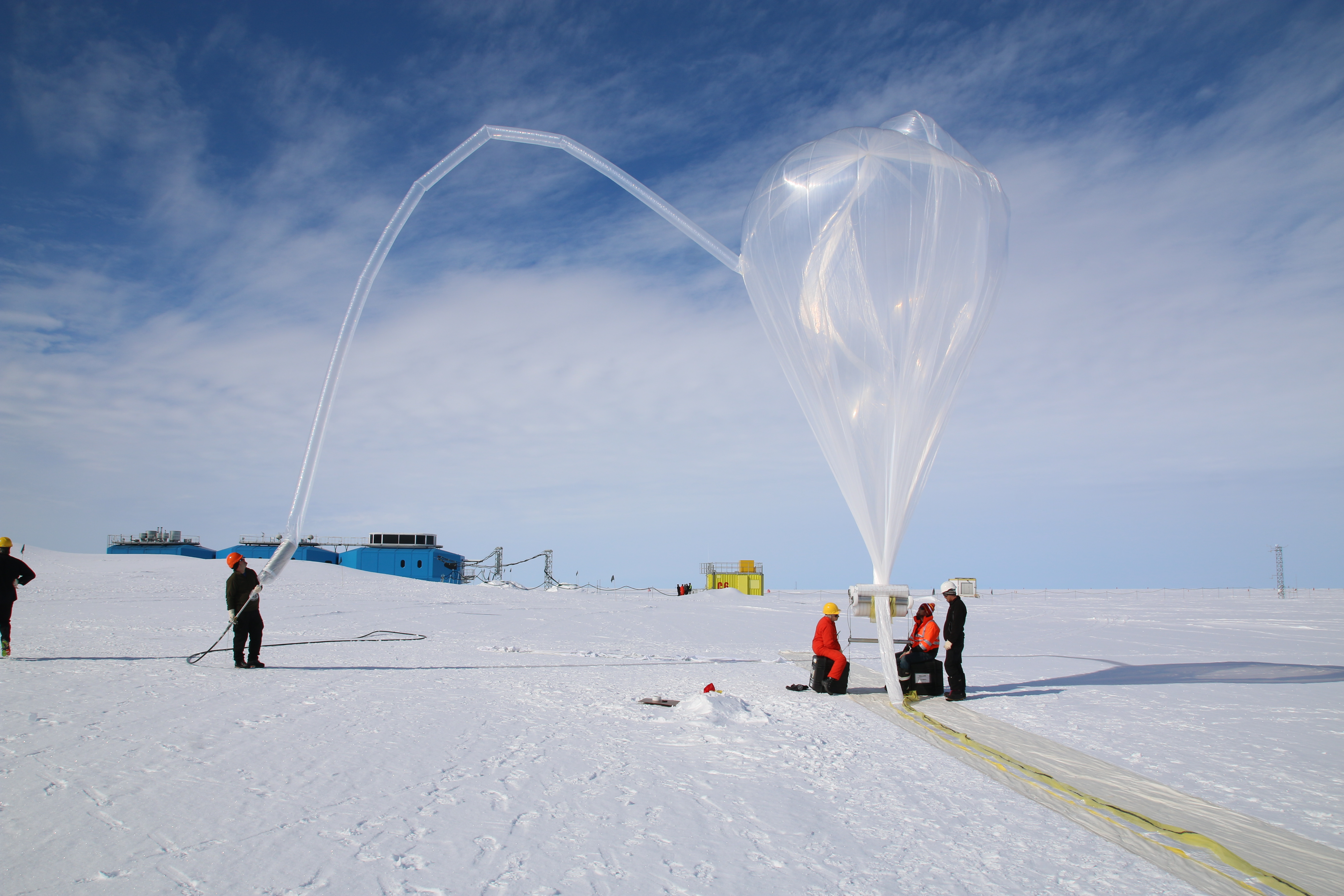 Ballooning in the constant sun of the South Pole summer