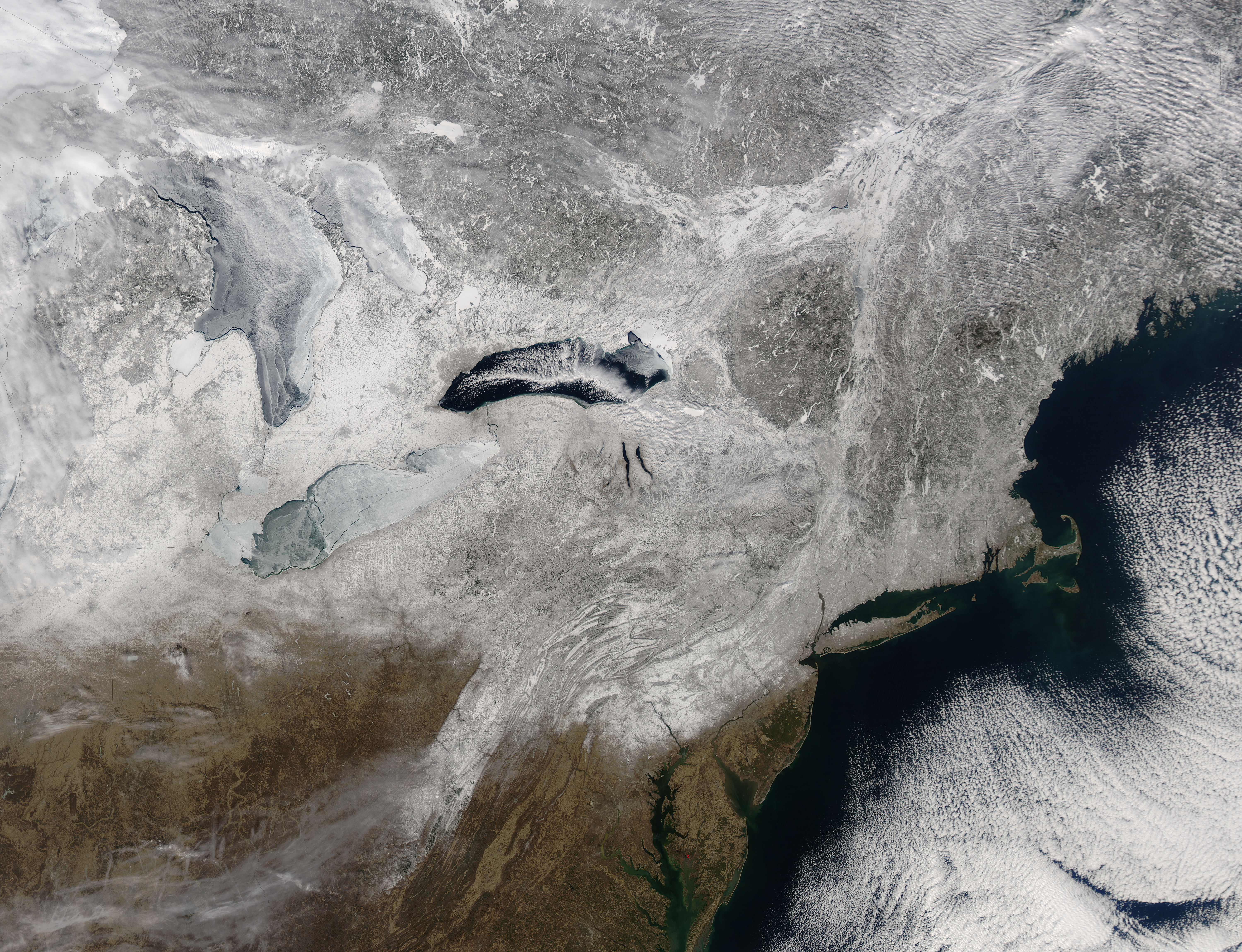 Snow in northeastern United States