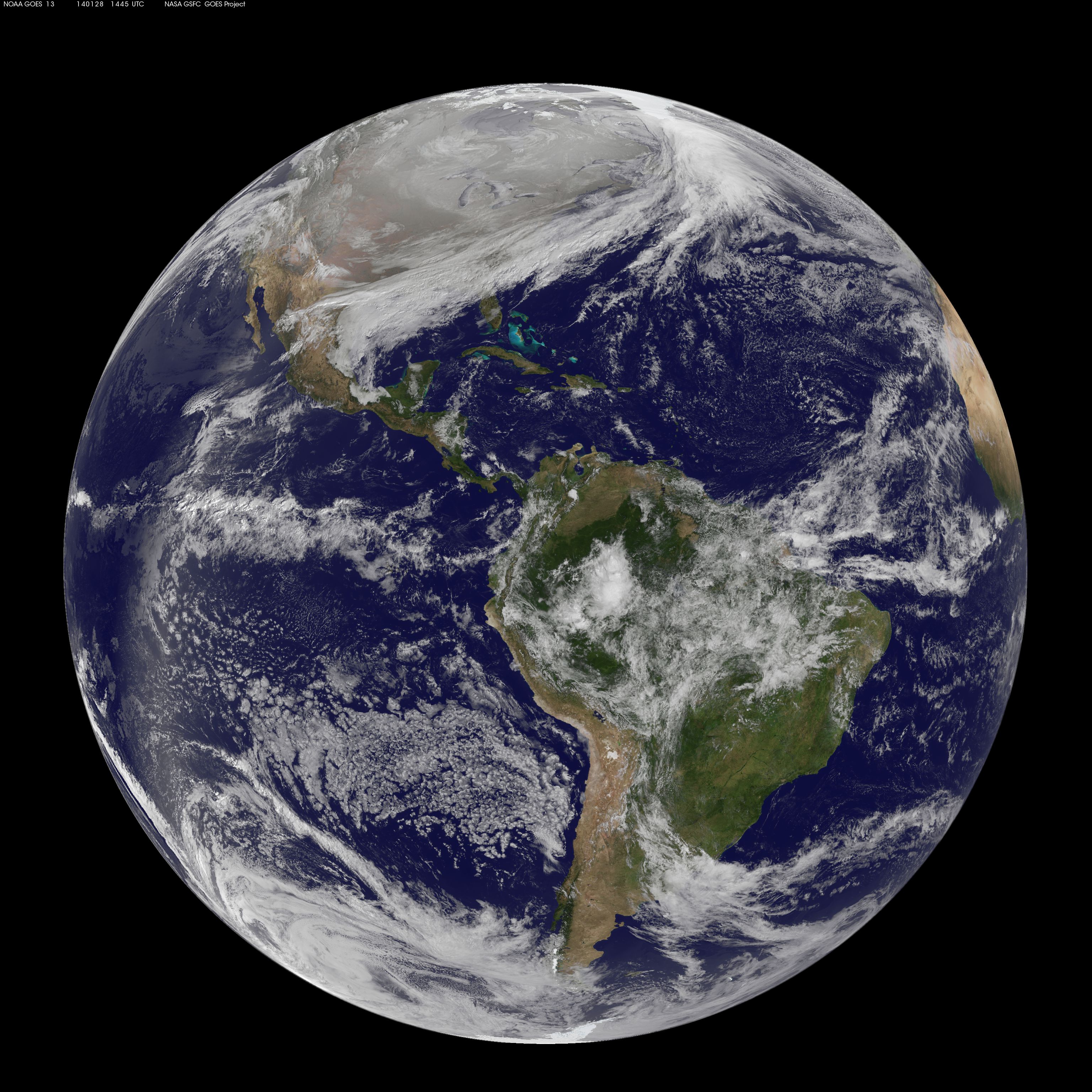 Satellite Shows an "Arctic Blanket" Over the U.S.