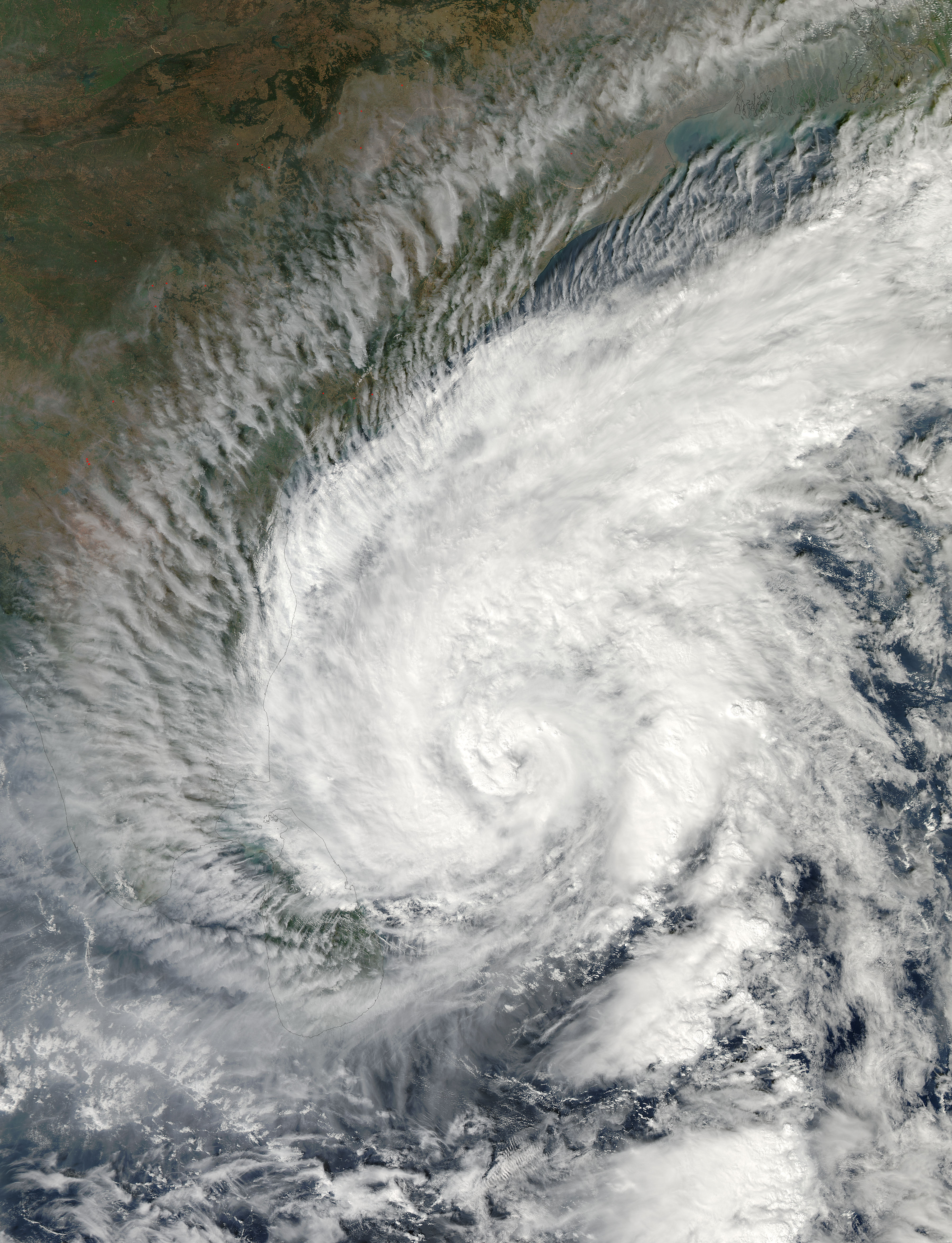 Tropical Cyclone Madi Approaching India