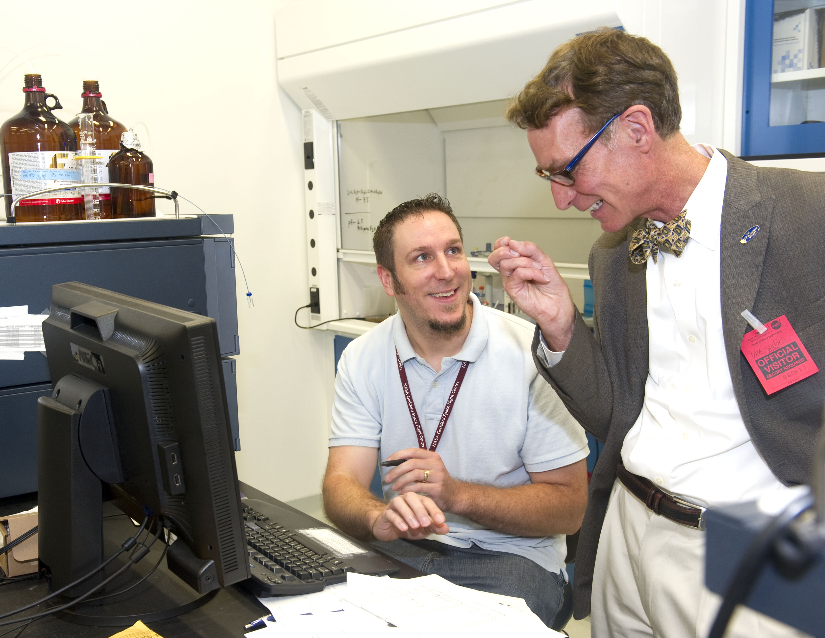 Bill Nye visits Goddard Space Flight Center