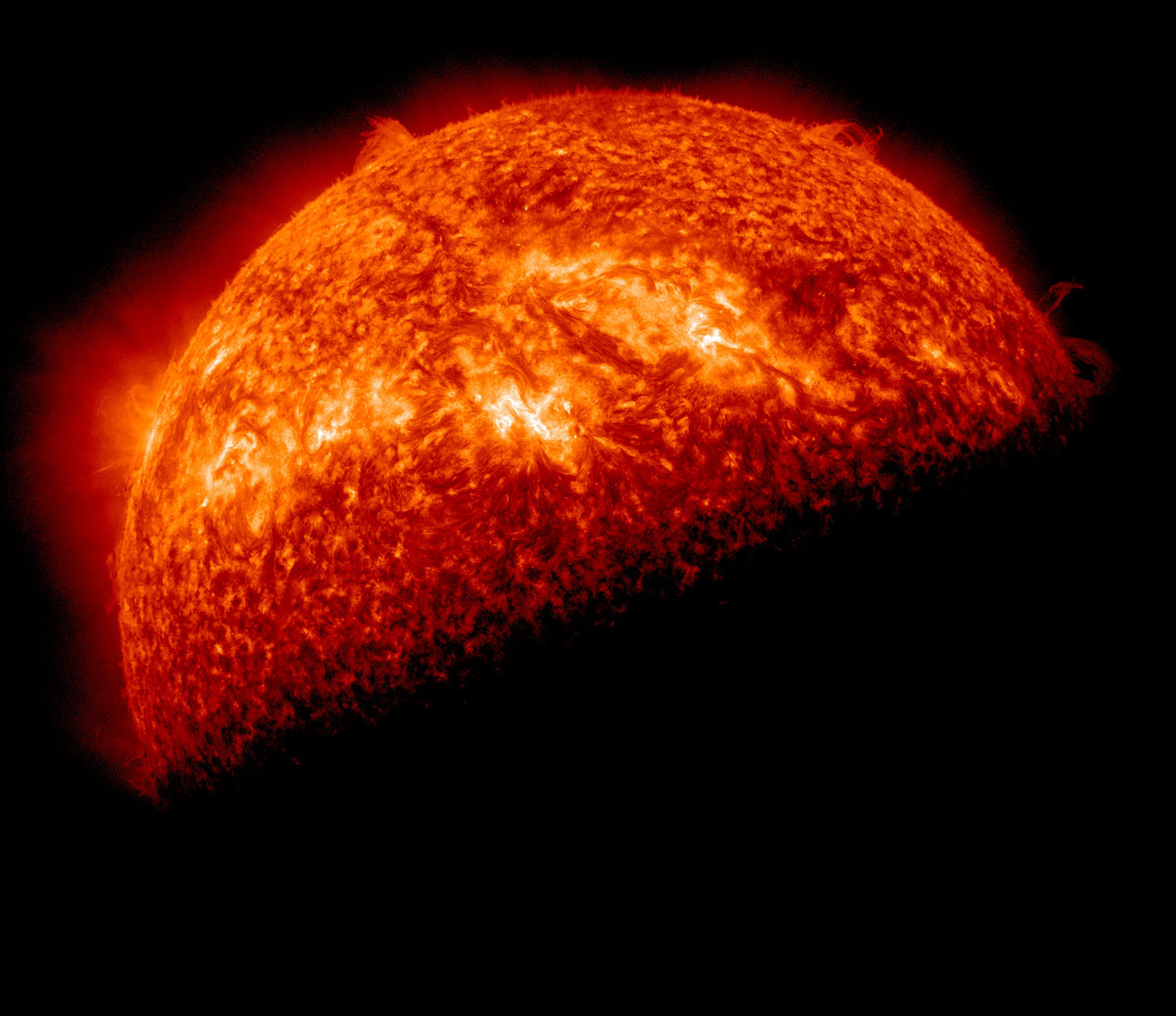 SDO Sees Spring Eclipse, April 1