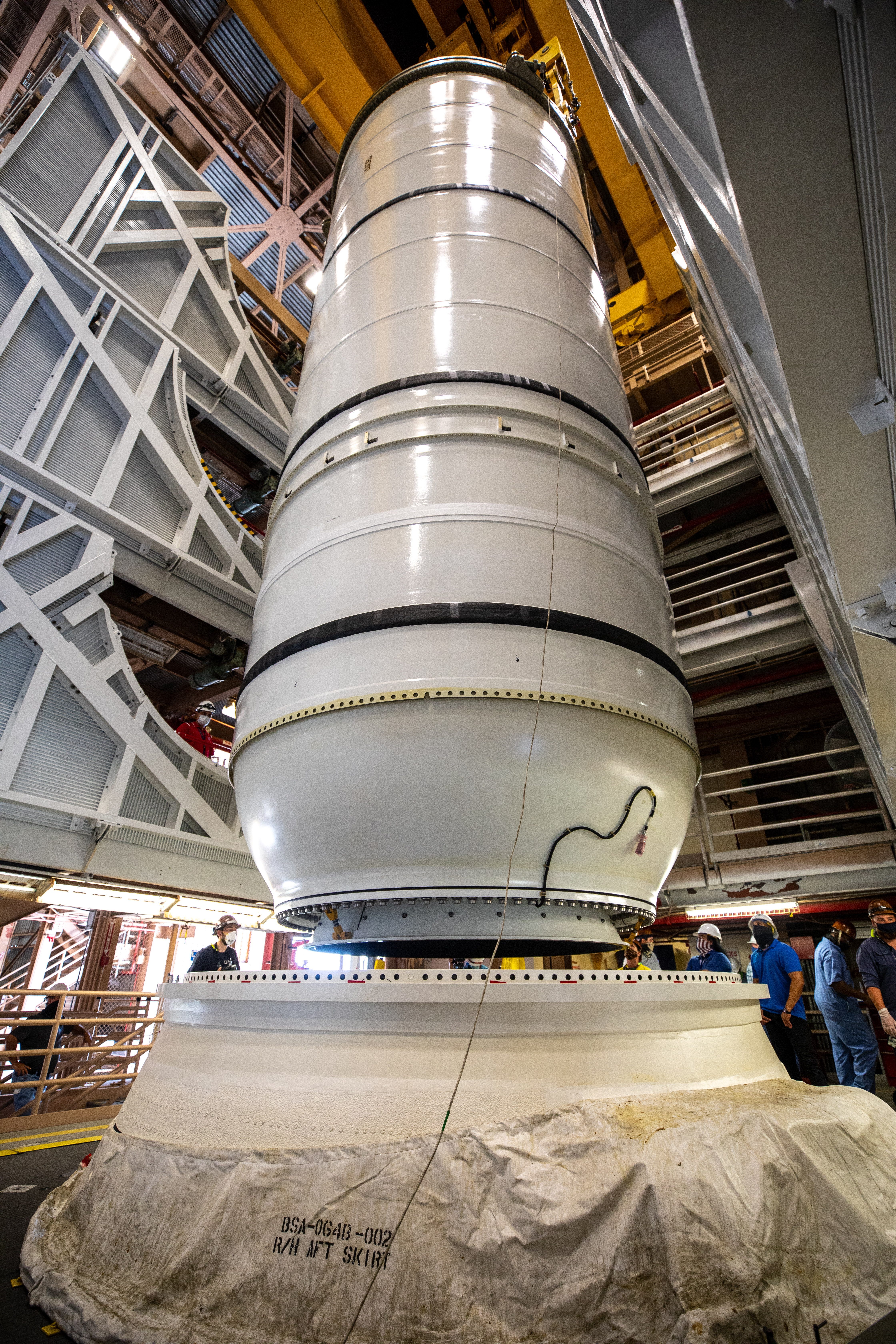 Artemis I Booster Segment Mate Pinning