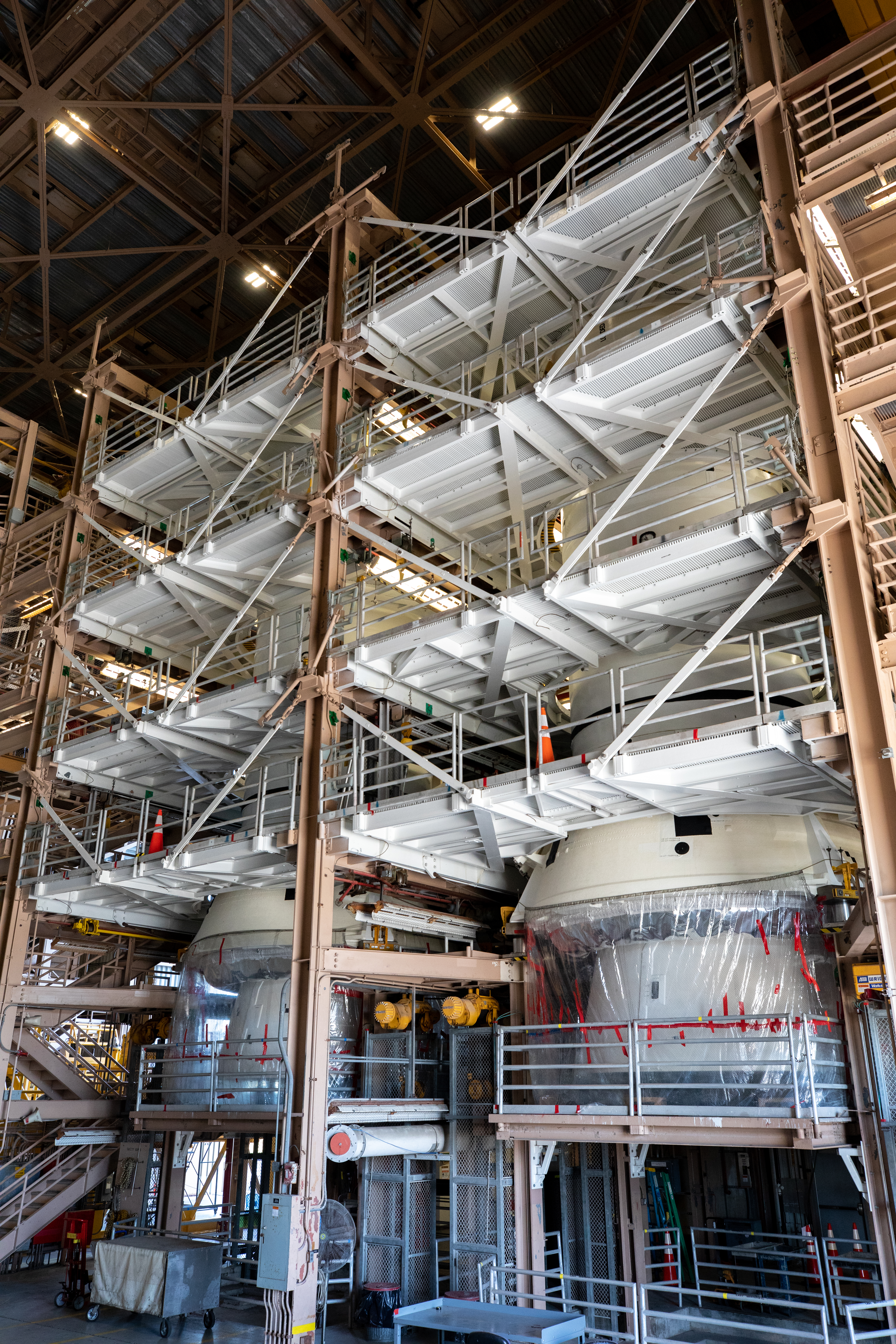 SLS Booster Segments in RPSF and Surge Facility