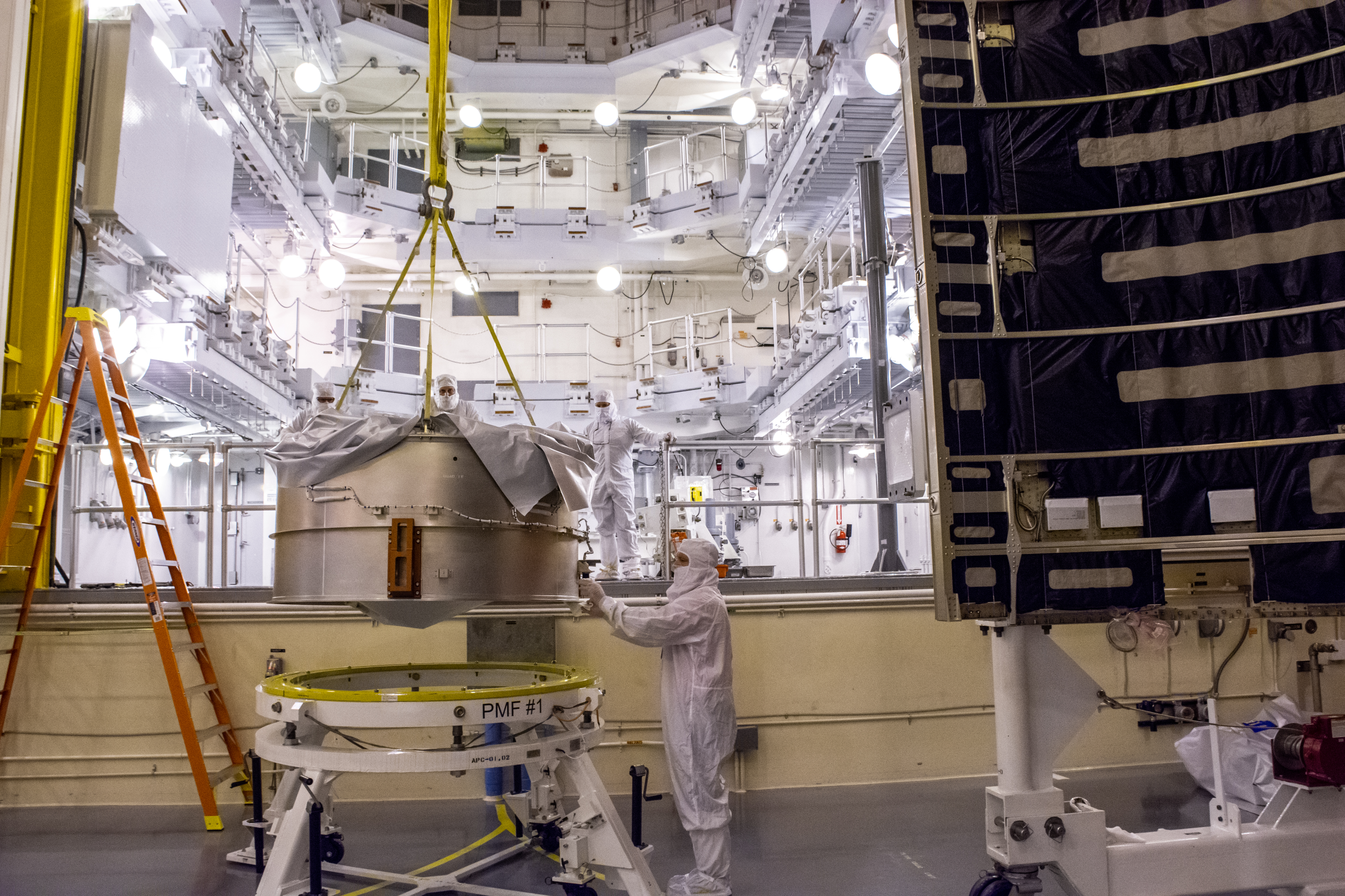 Landsat 9 Fairing Alignment and Sample Preps