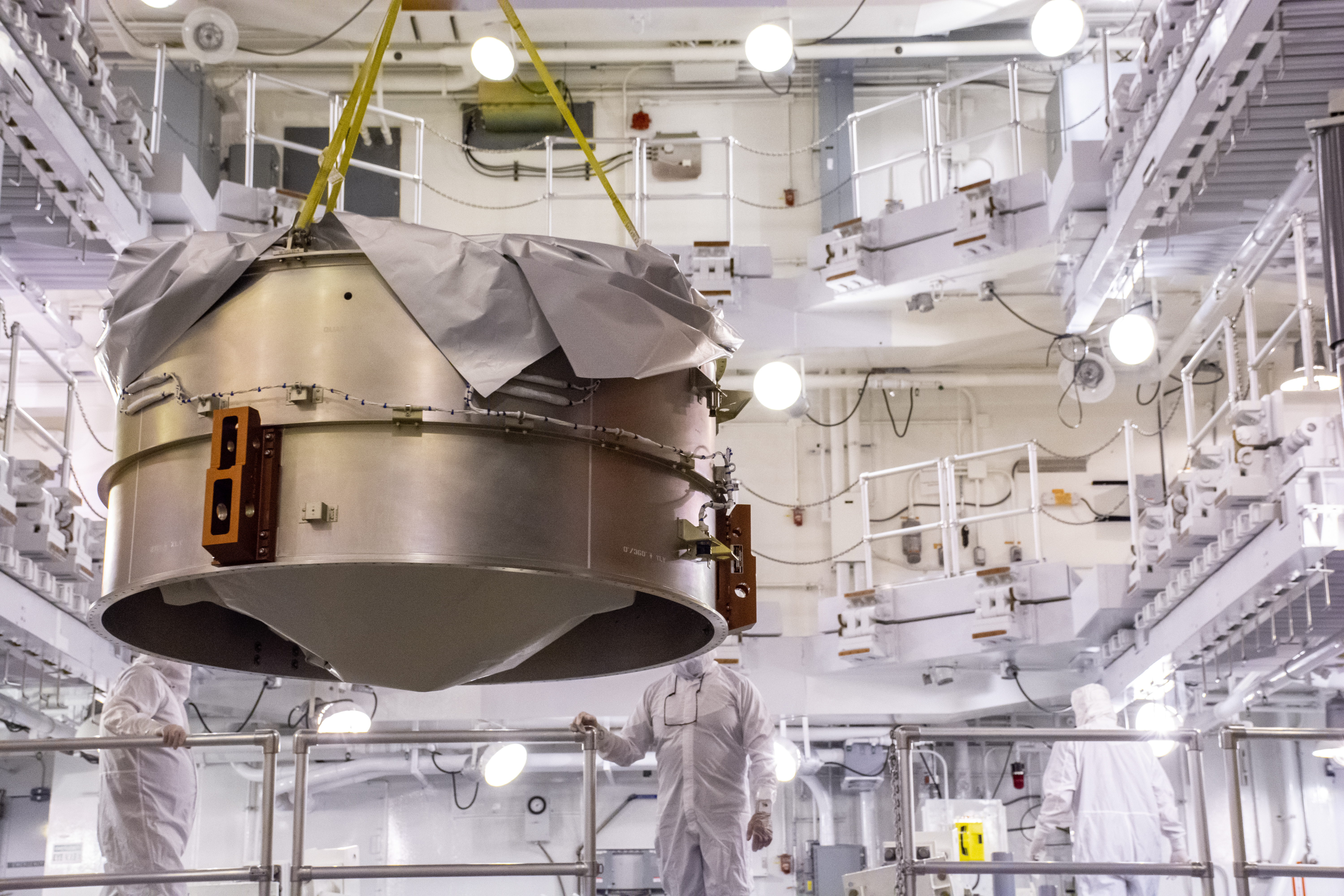 Landsat 9 Fairing Alignment and Sample Preps