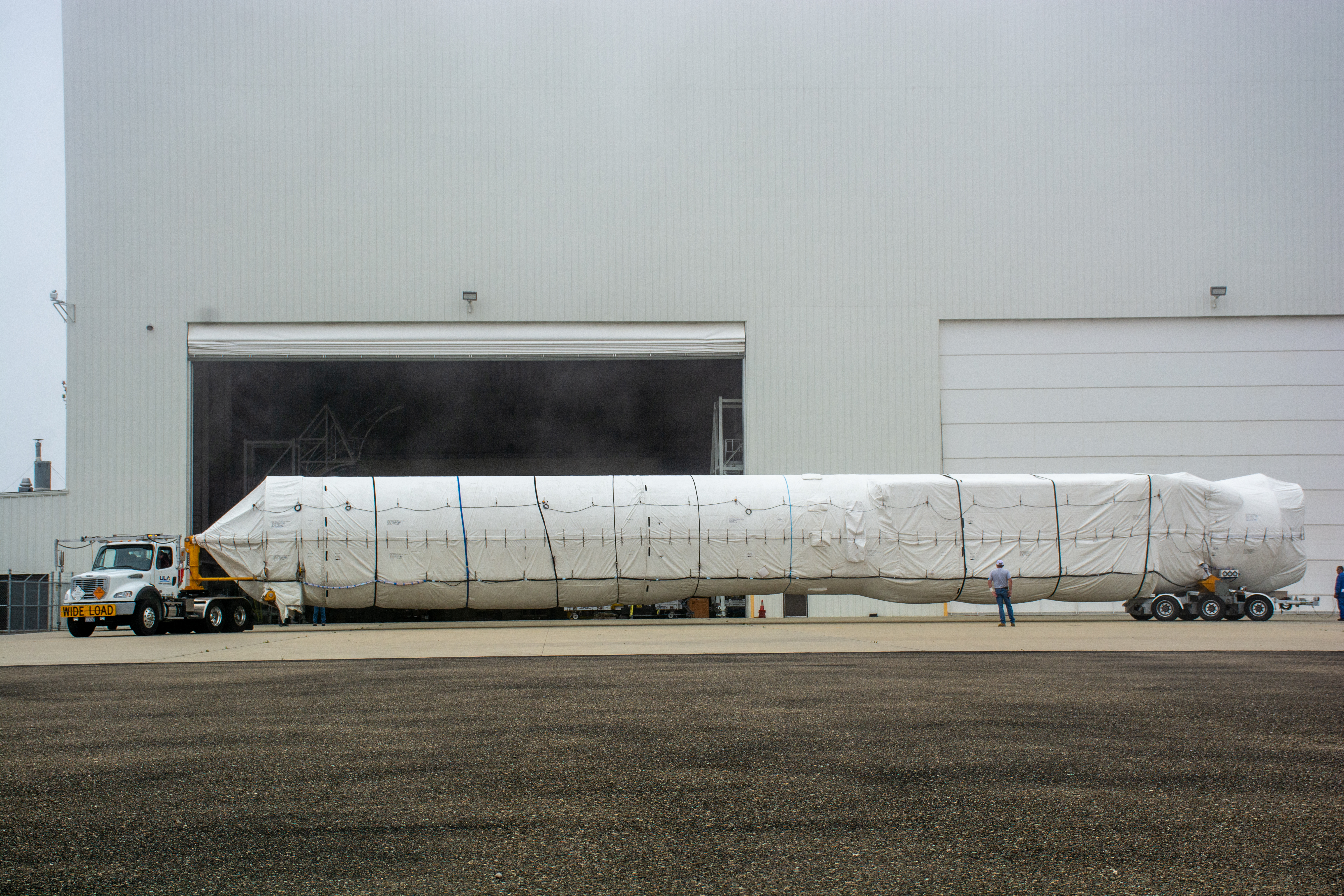 Landsat 9 Atlas V Booster Offload and Transport