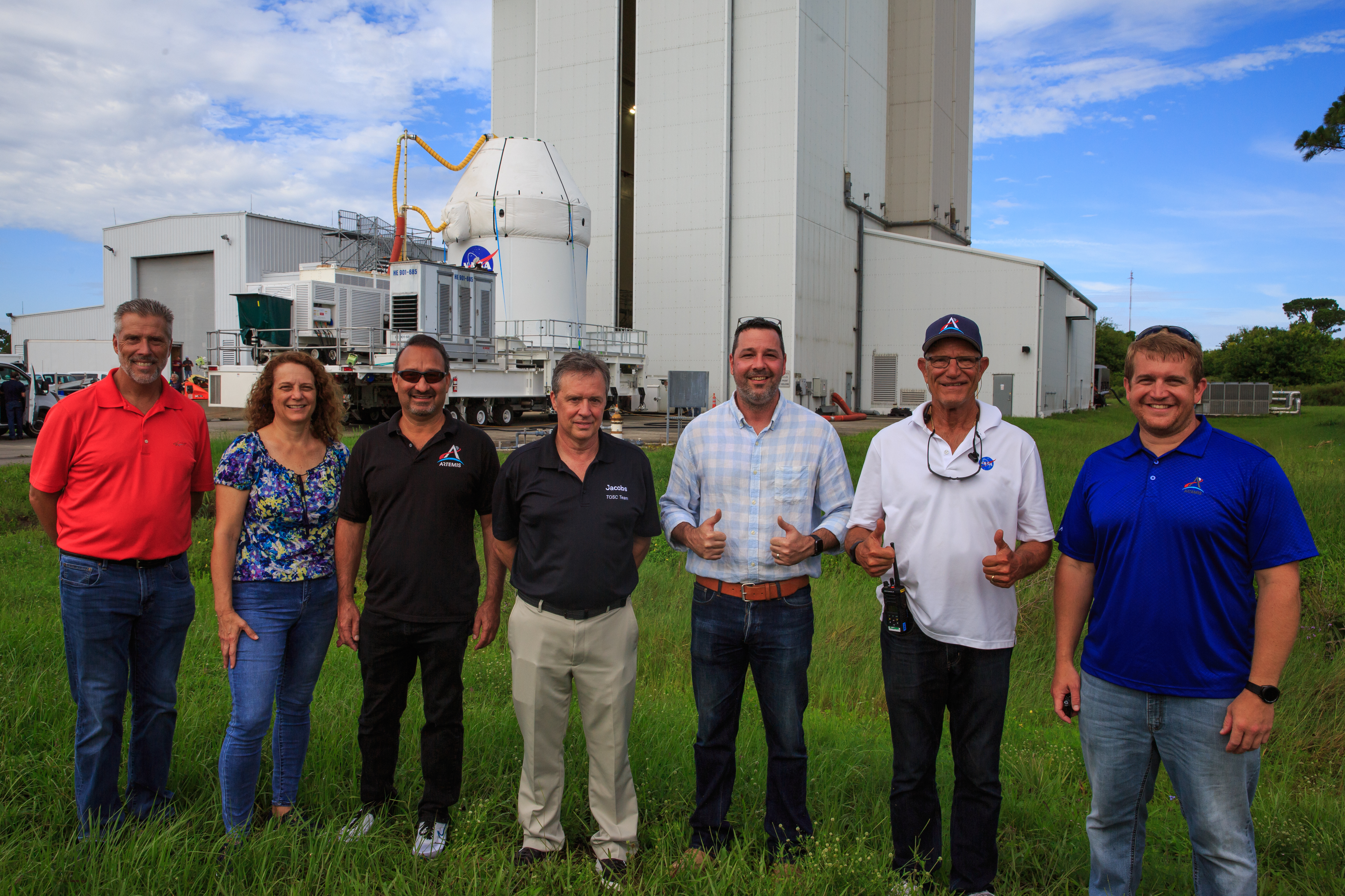 Artemis I - Orion Moves to Launch Abort System Facility (LASF)