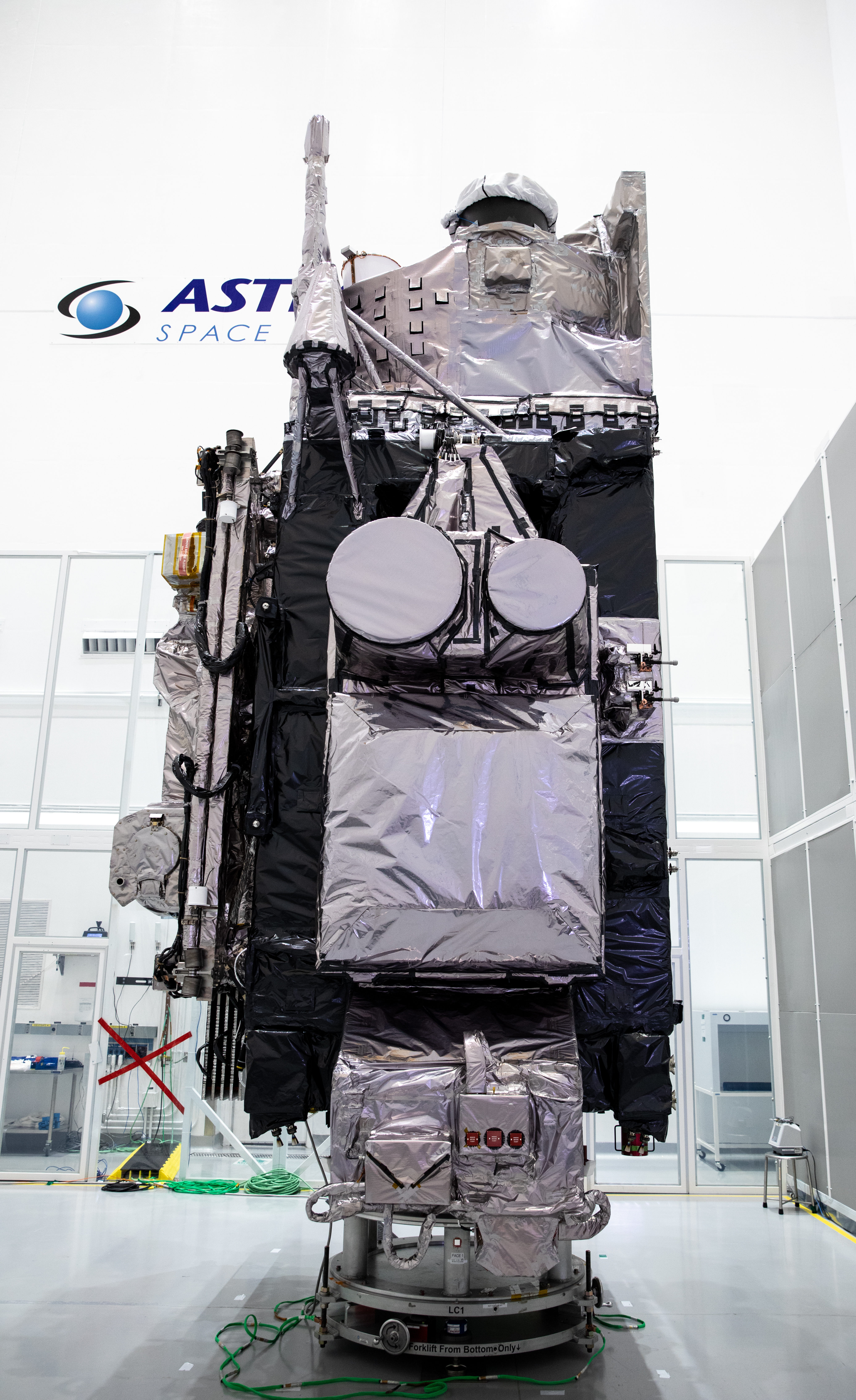 GOES-T Spacecraft With Banners