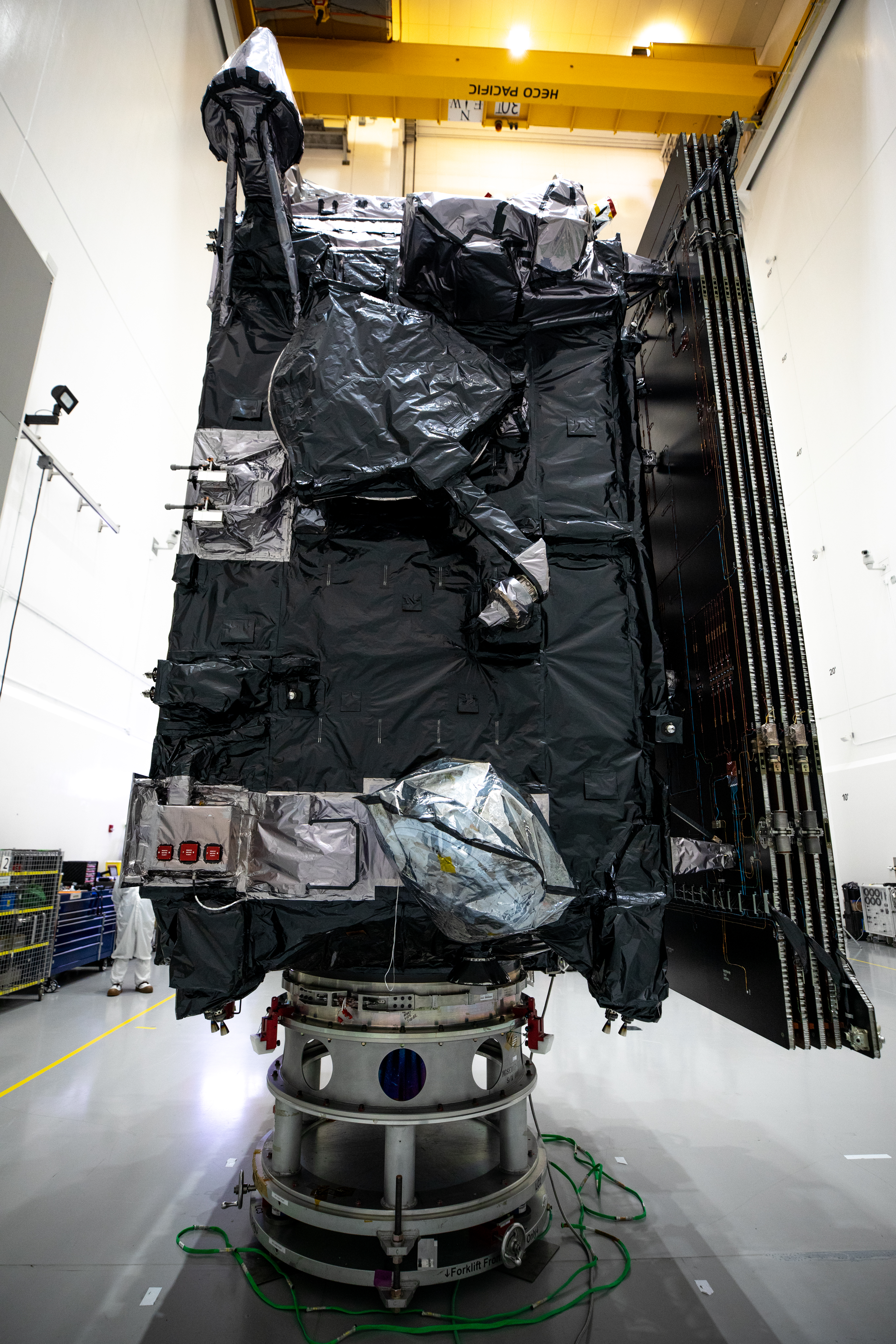 GOES-T Spacecraft With Banners