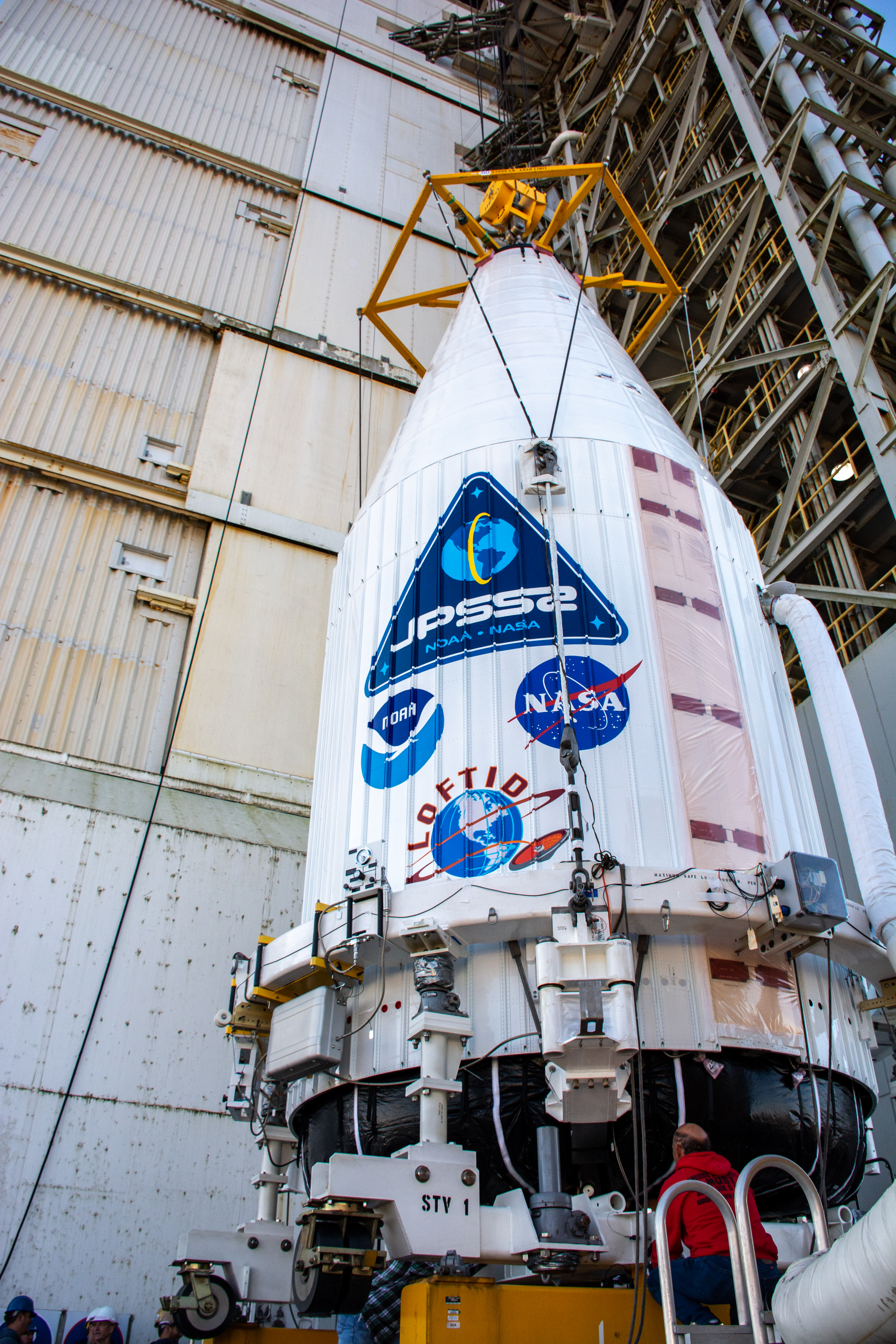 JPSS-2 Spacecraft Transport to Pad and Lift/Mate