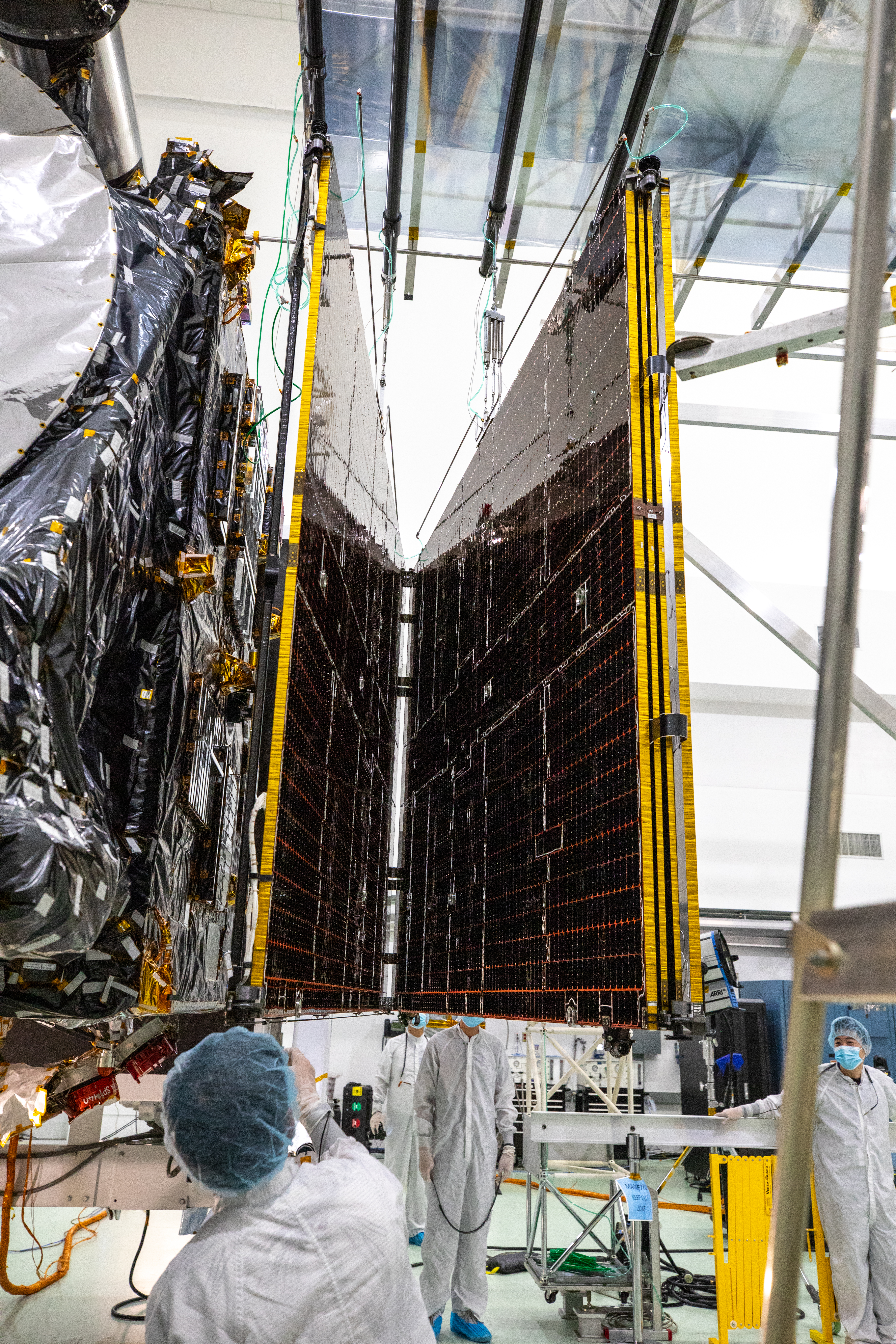 NASA's Psyche Solar Array Stowed for Launch