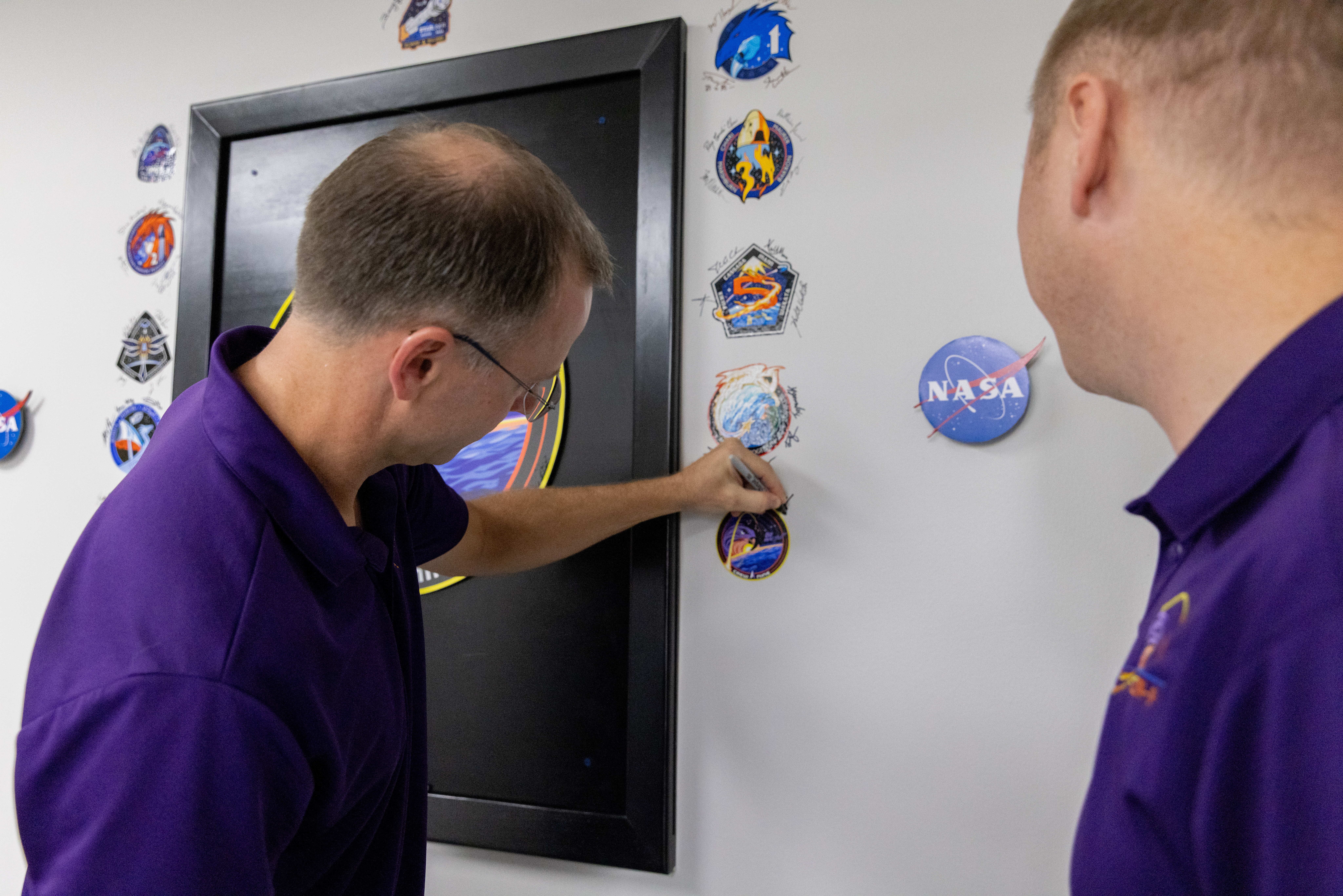 SpaceX Crew-9 Wall Signing of Mission Patch