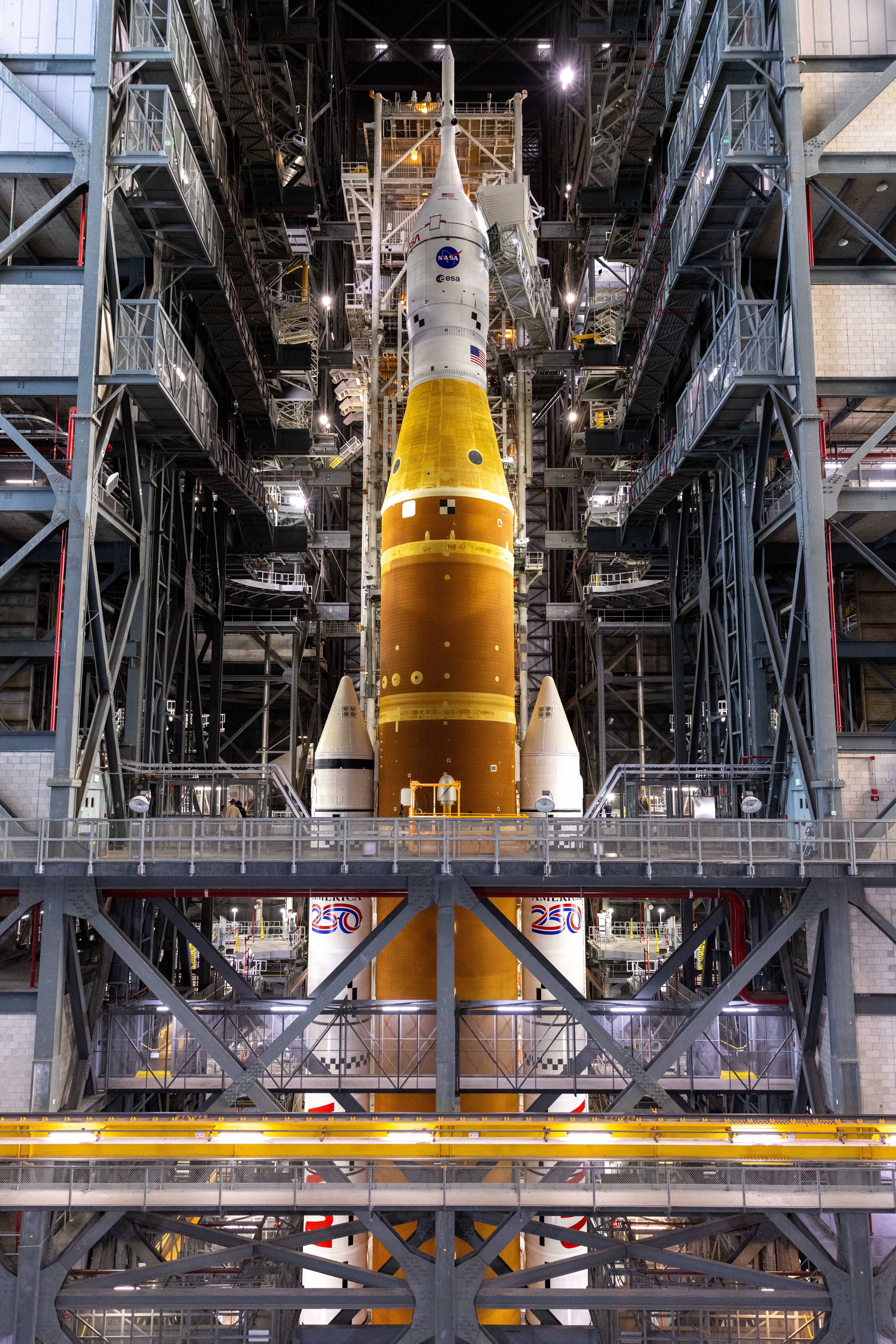 Artemis II Platforms Retracted