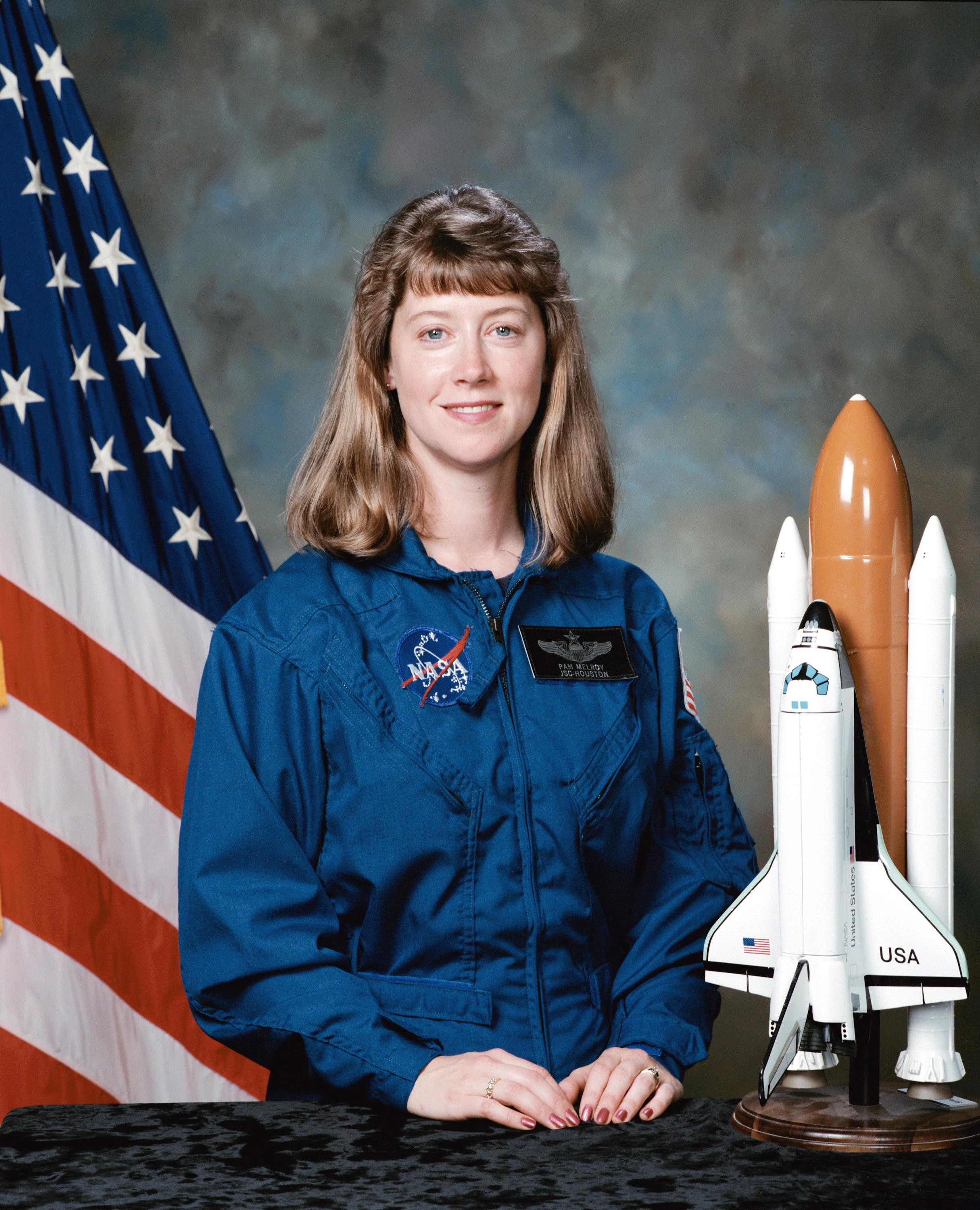 JOHNSON SPACE CENTER, HOUSTON, TEXAS -- (S95-057778) Official portrait of astronaut Pamela A. Melroy, pilot.