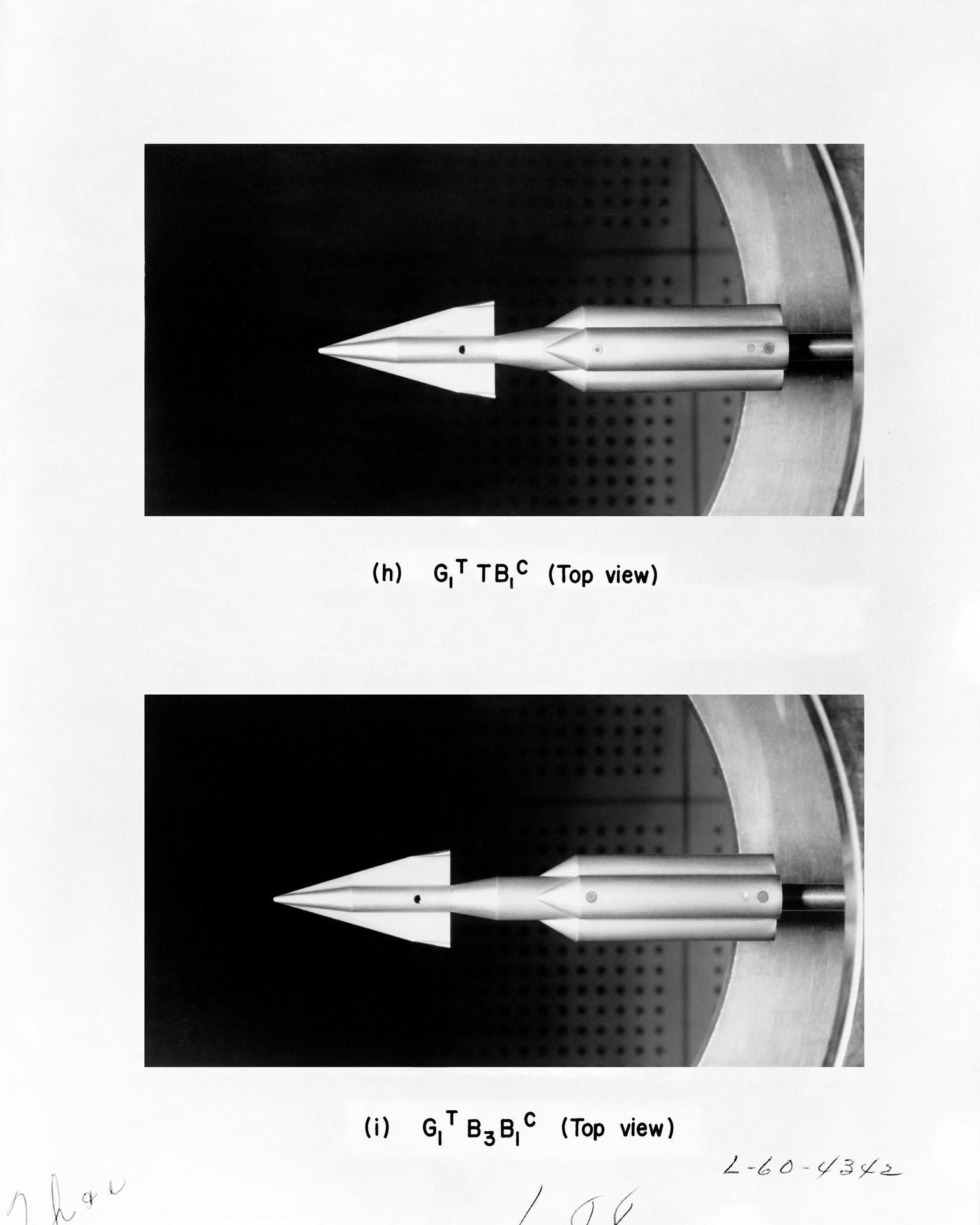 Photos of the eleven booster configurations
