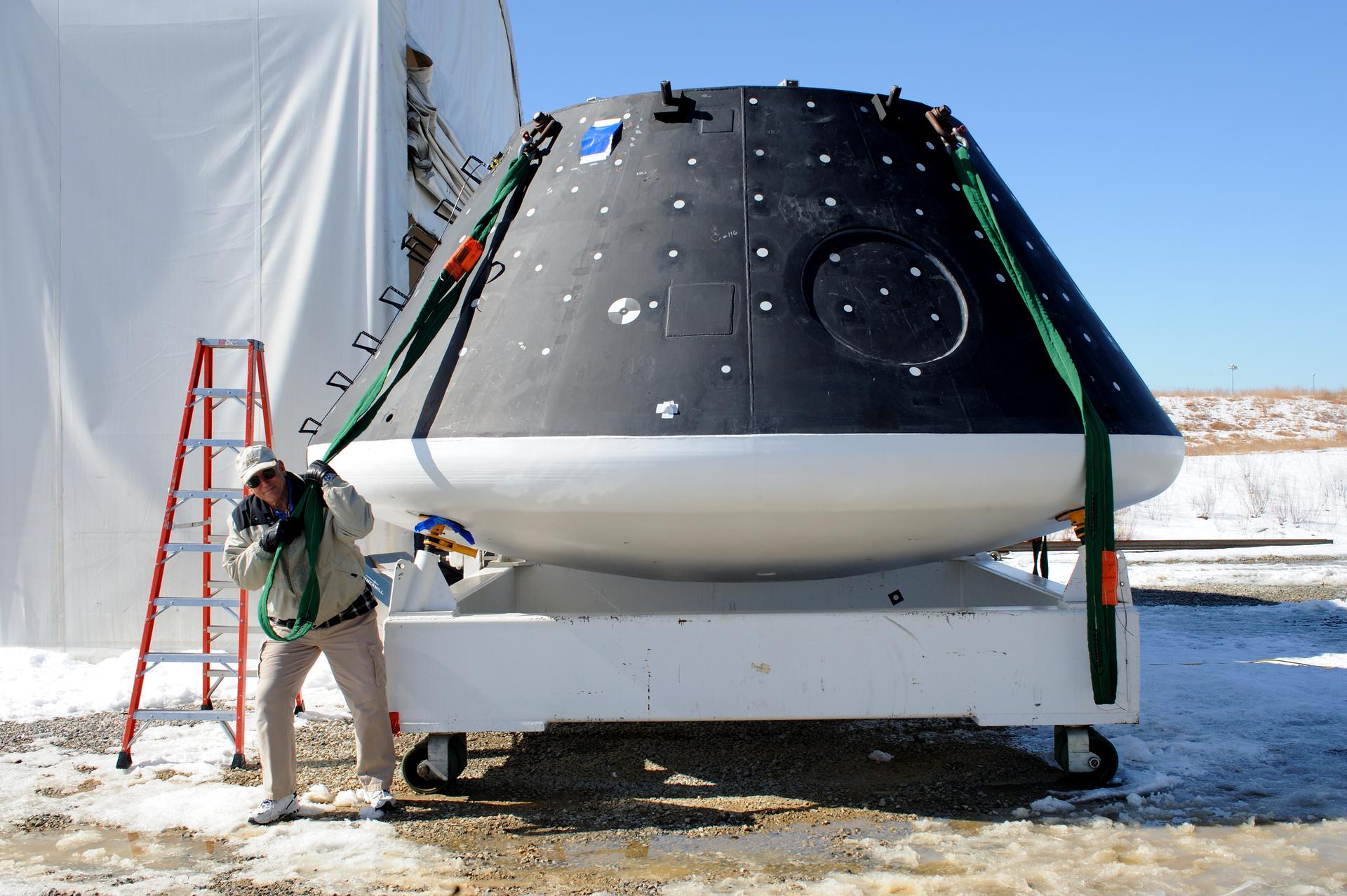 Crew Module Water Landing Model Assessment