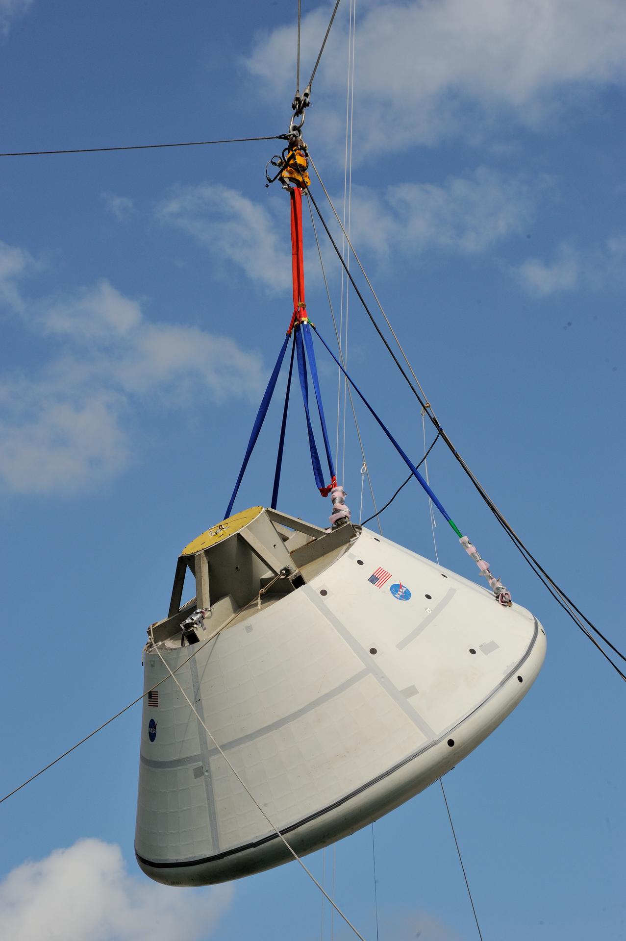 Orion SPLASH BTA Phase 2 Vertical Tests 9: at NASA Langley Resea