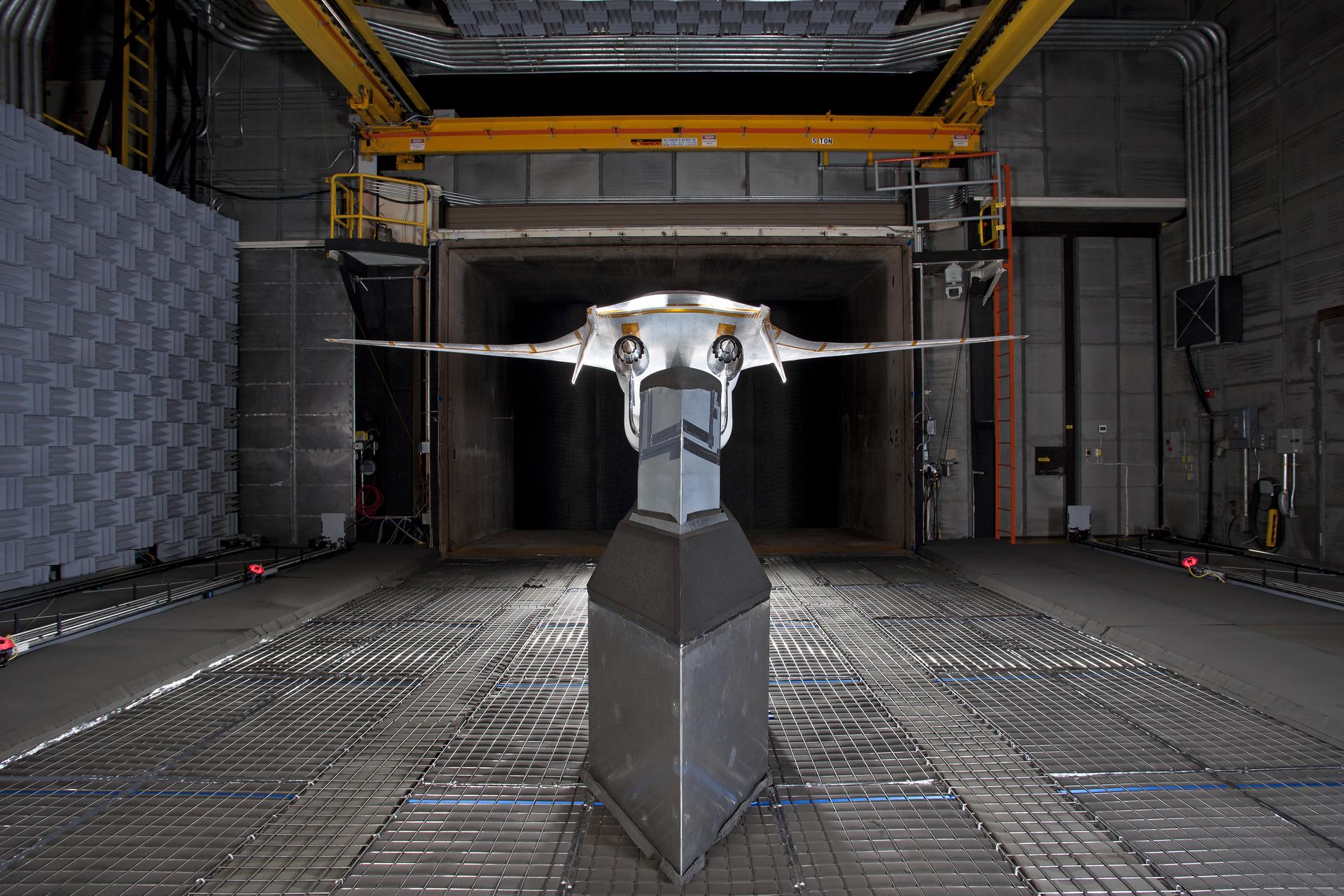 Hybrid Wing Body Acoustic Test in 14x22 Tunnel