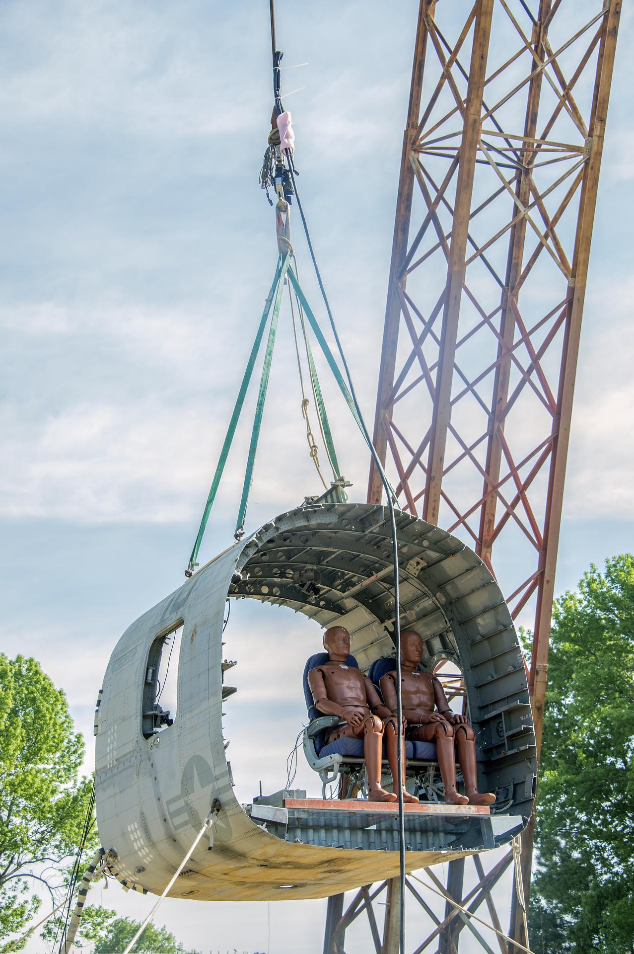 TRACT 2 Frame Drop Test AT NASA Langley Research Center's Landin