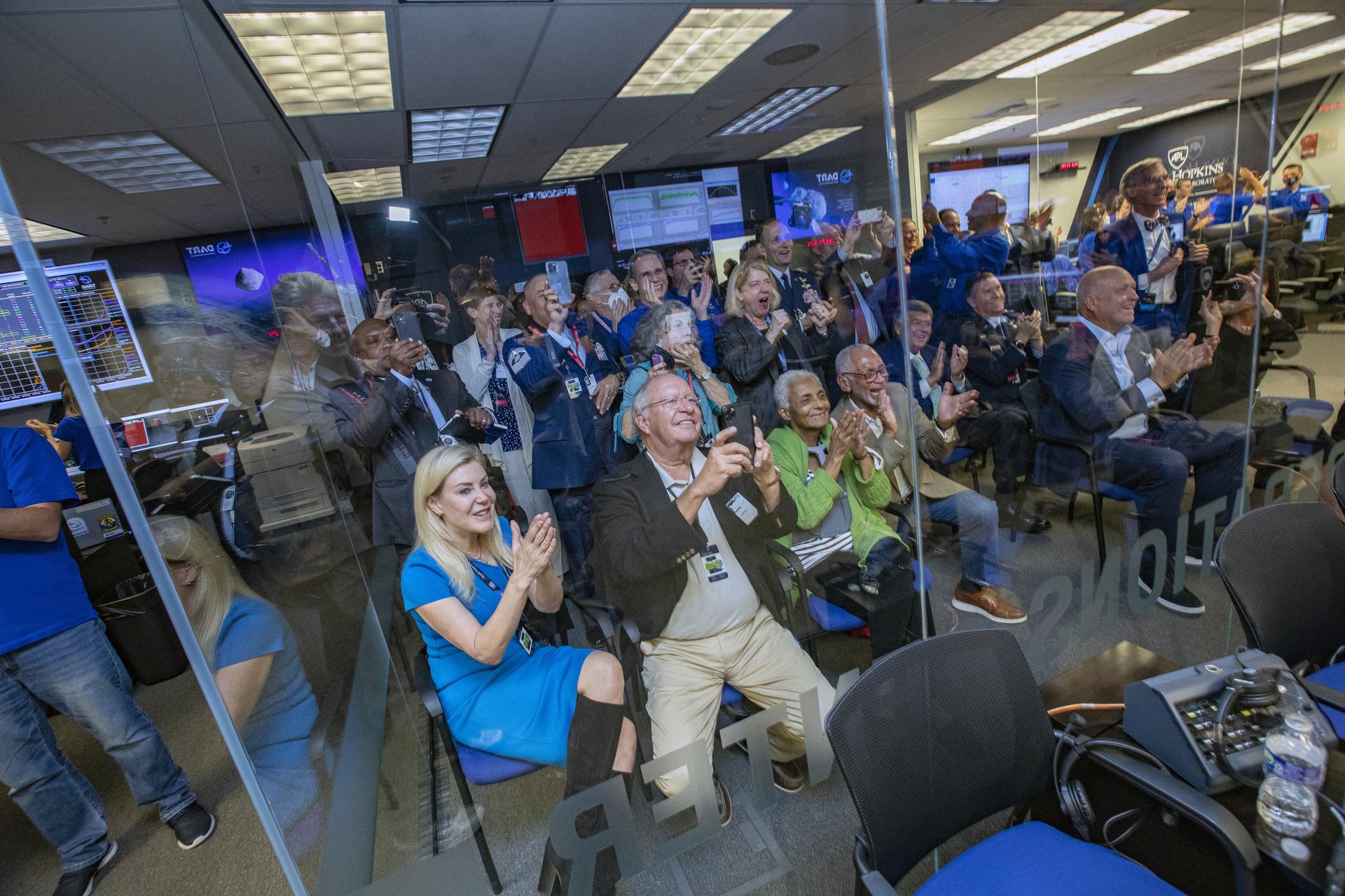 NASA’s Double Asteroid Redirection Test (DART) command team at Johns Hopkins University