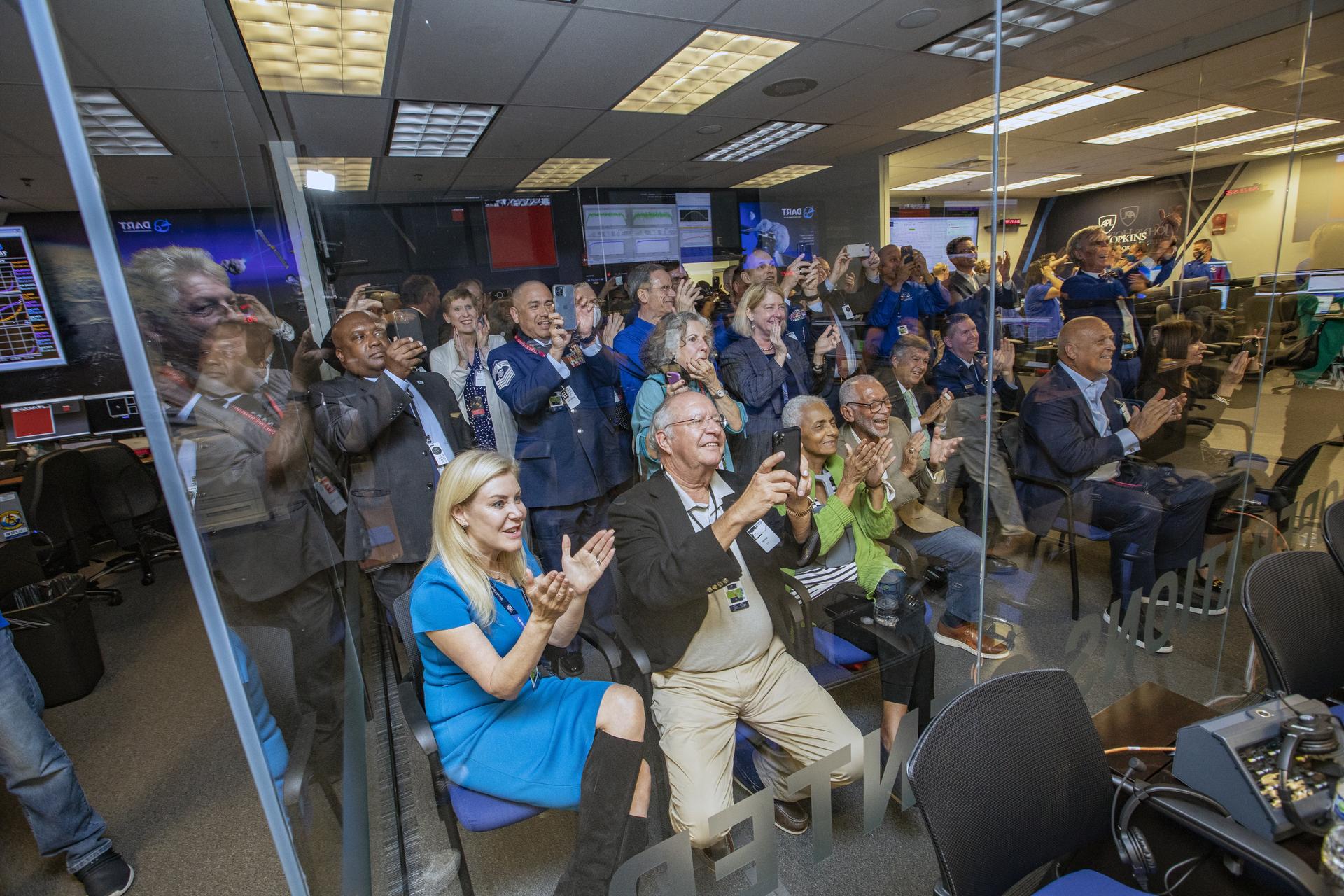 NASA’s Double Asteroid Redirection Test (DART) command team at Johns Hopkins University