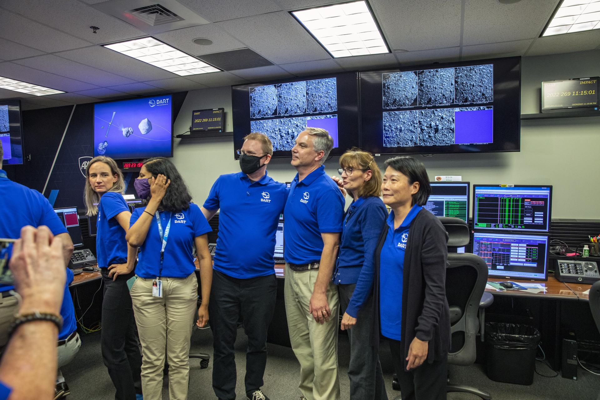 NASA’s Double Asteroid Redirection Test (DART) command team at Johns Hopkins University
